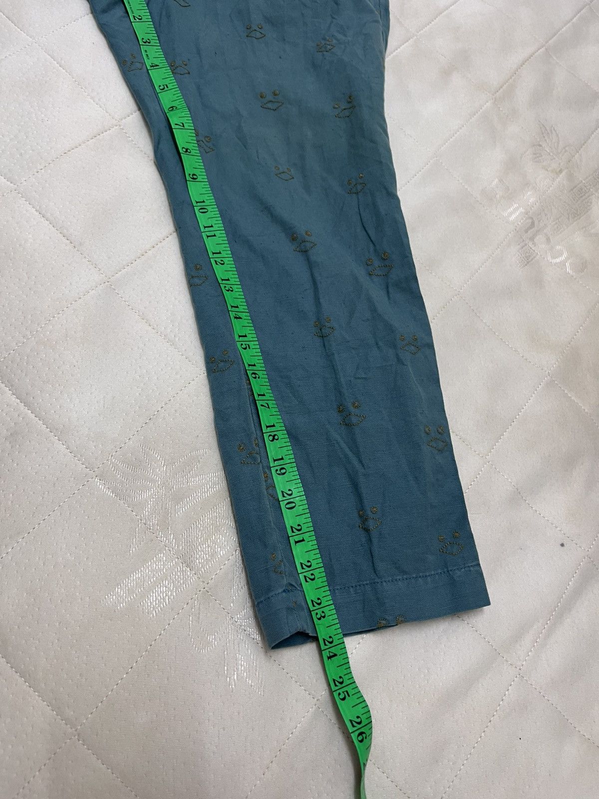 Ne-Net Issey Miyake Nenet Linen Embroidery Pants Size US 30 / EU 46 - 6 Thumbnail