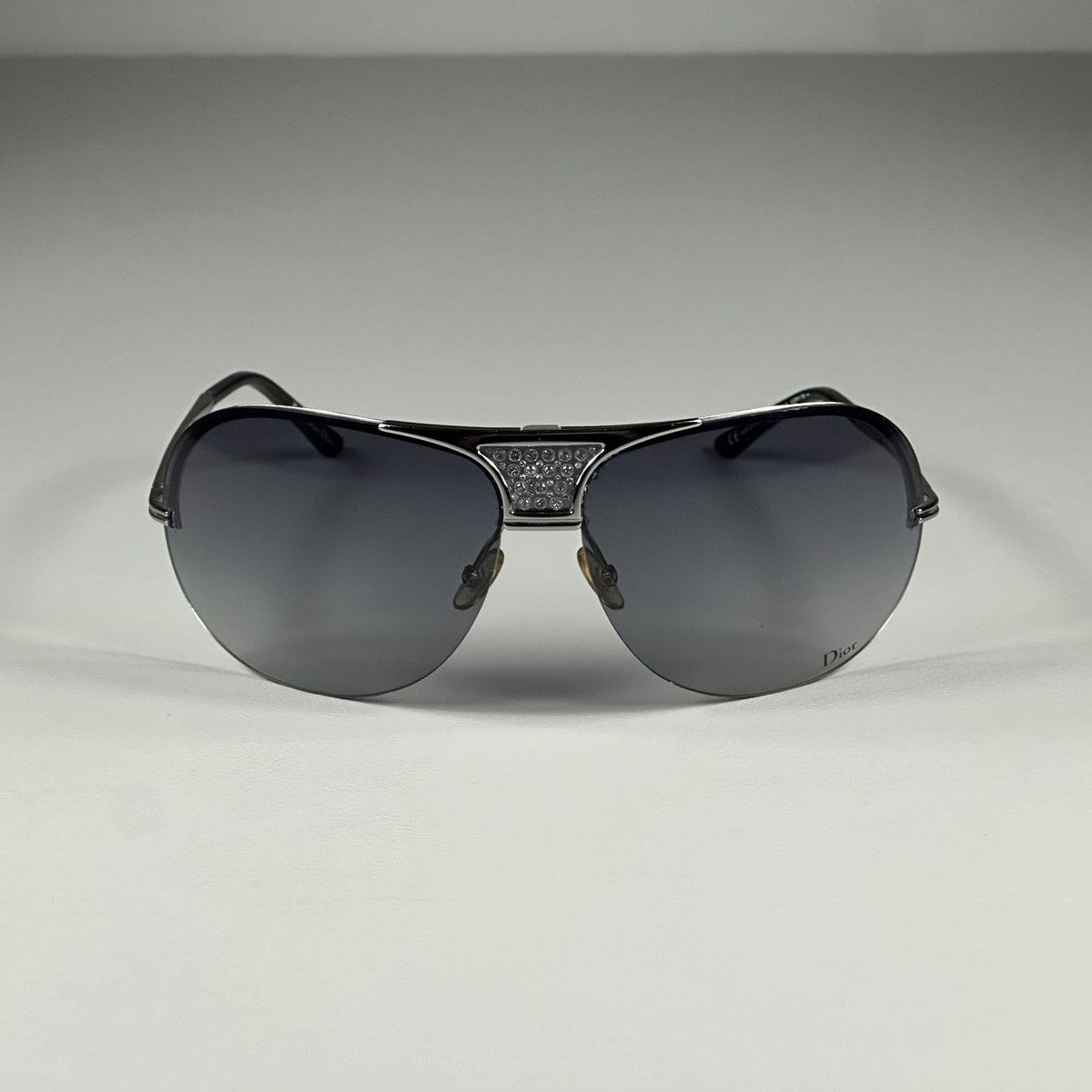 CHRISTIAN DIOR REMOVE/S Ruthenium Aviator Sunglasses