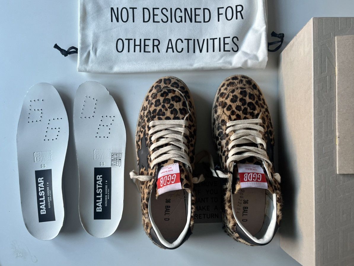 Golden Goose Ball Star Cheetah Print Size US 6 / IT 36 - 14 Thumbnail