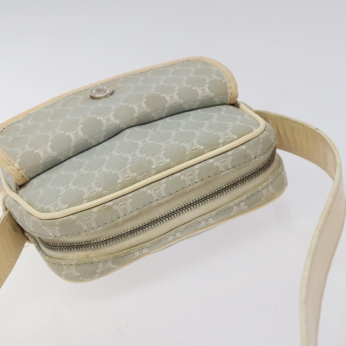 Celine CELINE Macadam Canvas Shoulder Bag Light Blue Silver Size ONE SIZE - 6 Thumbnail