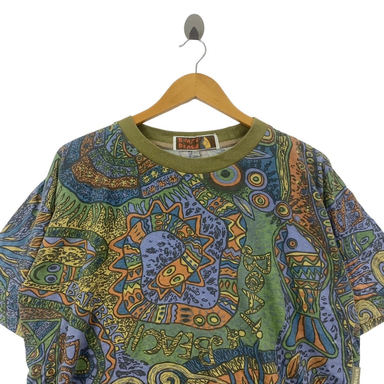 Vintage Vintage 90’ BOAT & BEACH HAWAII Over Print Tee Shirt Top Size US M / EU 48-50 / 2 - 2 Thumbnail