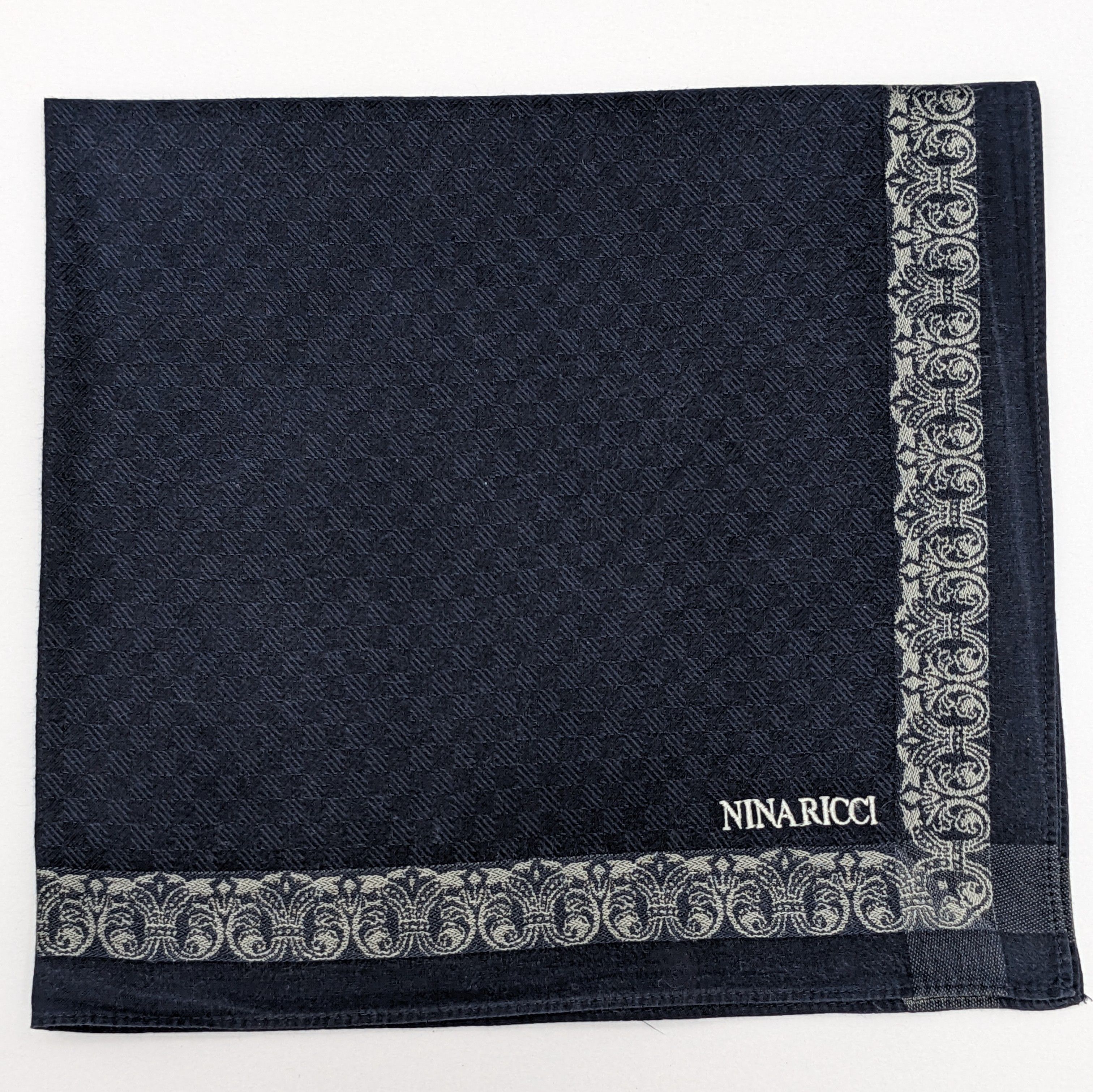 Nina Ricci Nina Ricci Designer Pocket Square - Baroque Scroll Pattern Size ONE SIZE - 1 Thumbnail