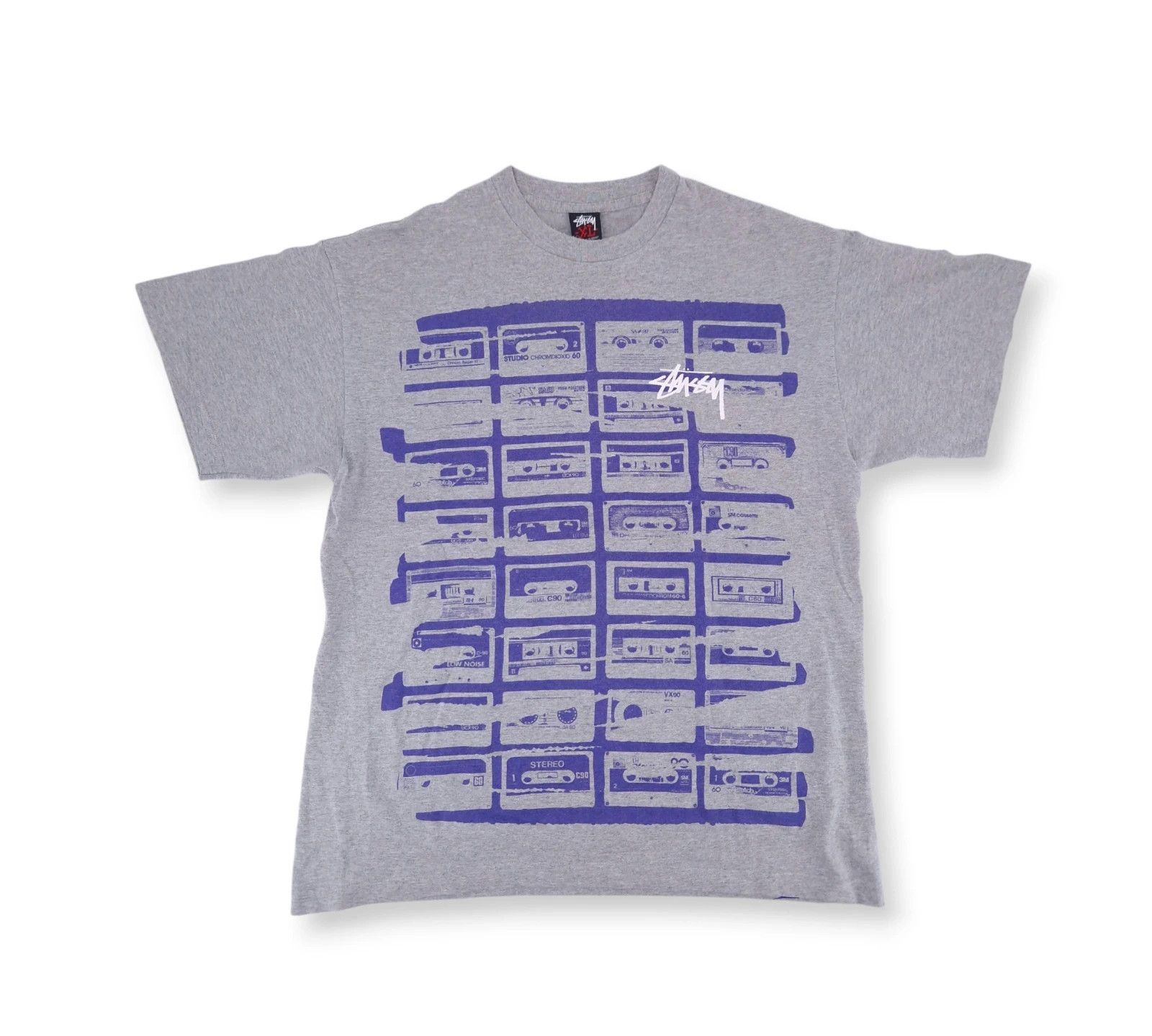 Stussy Vintage 90s Stussy Radio Cassette Boombox Tee Size US XL / EU 56 / 4 - 1 Thumbnail