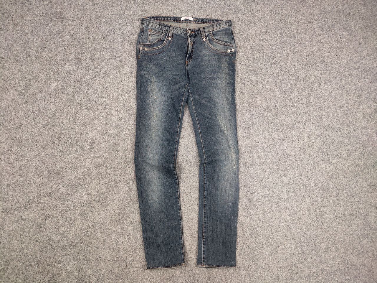 Versace Jeans Couture Vintage 90's Versace Jeans Couture Big Logo Slim Faded denim Size 26" / US 2 / IT 38 - 2 Thumbnail