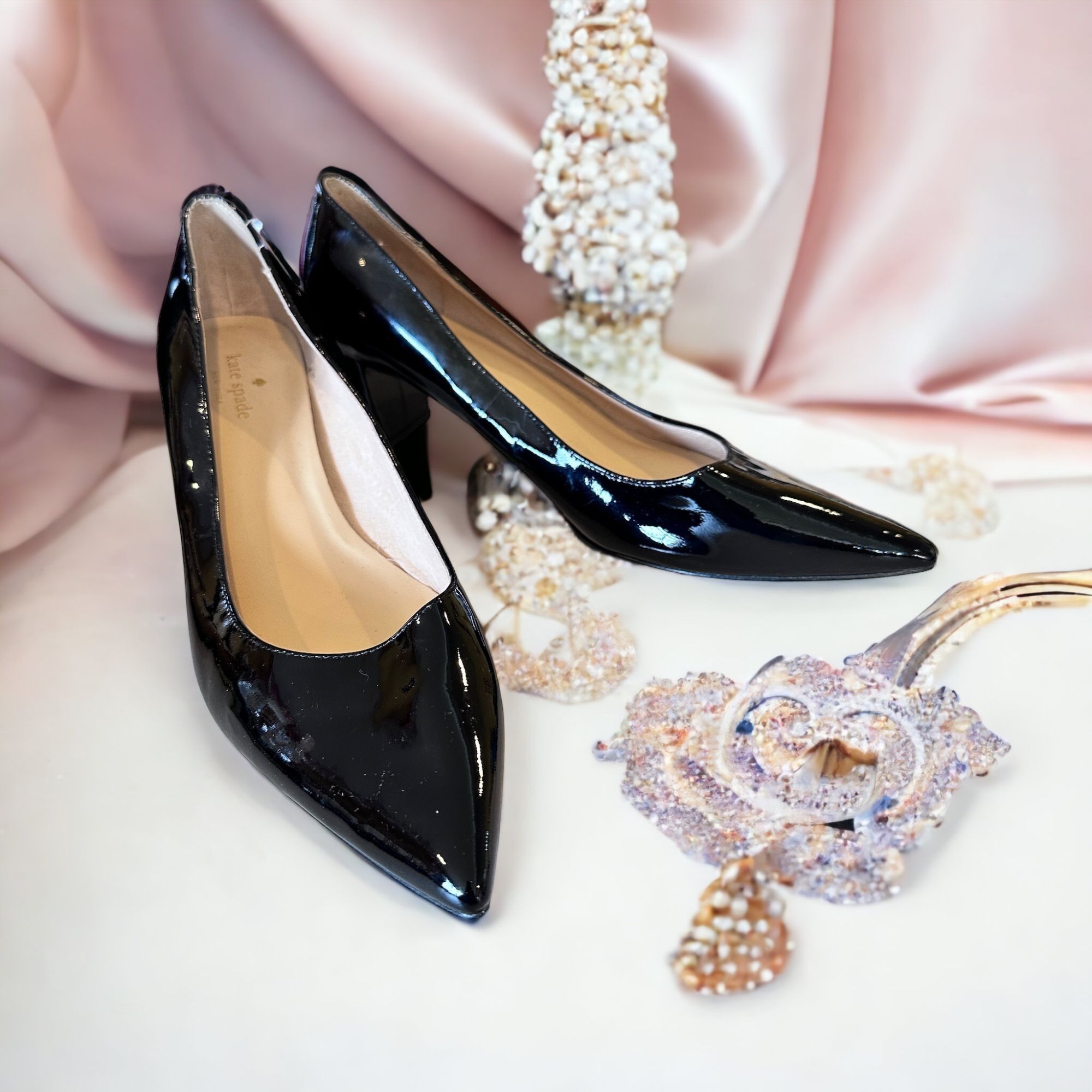 Kate Spade Kate Spade Black Patent Leather Pointed Toe Heels Pumps 11M Size US 11 / IT 41 - 3 Thumbnail