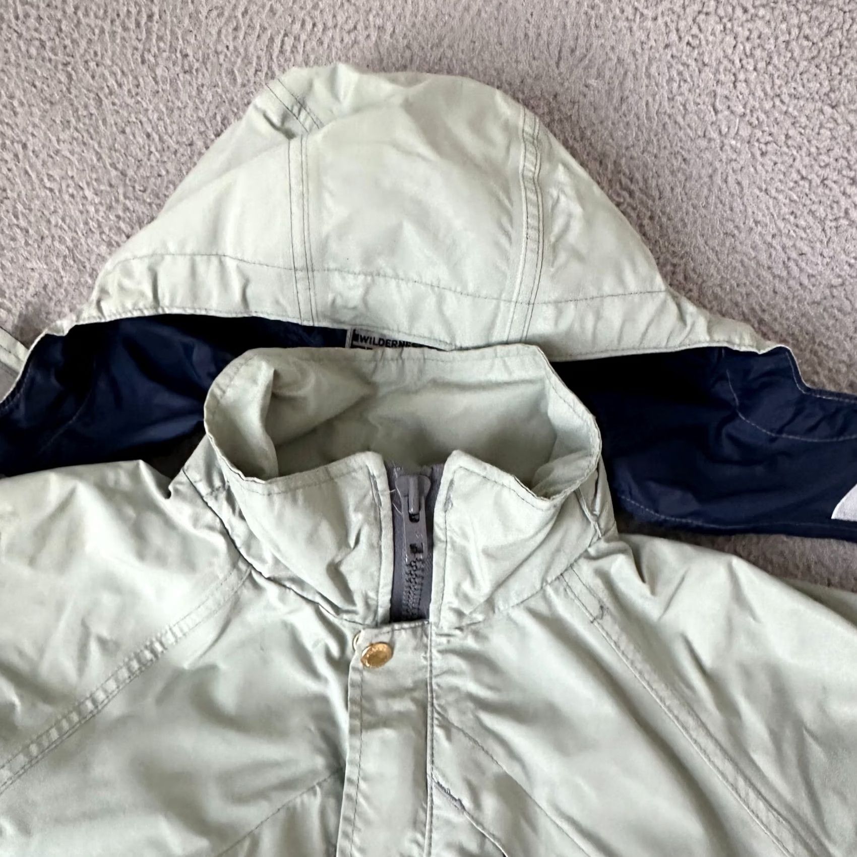 Vintage VINTAGE Gore Tex Hooded Lined Windbreaker Jacket Womens Gray 90s Full Zip Size L Size L / US 10 / IT 46 - 5 Thumbnail