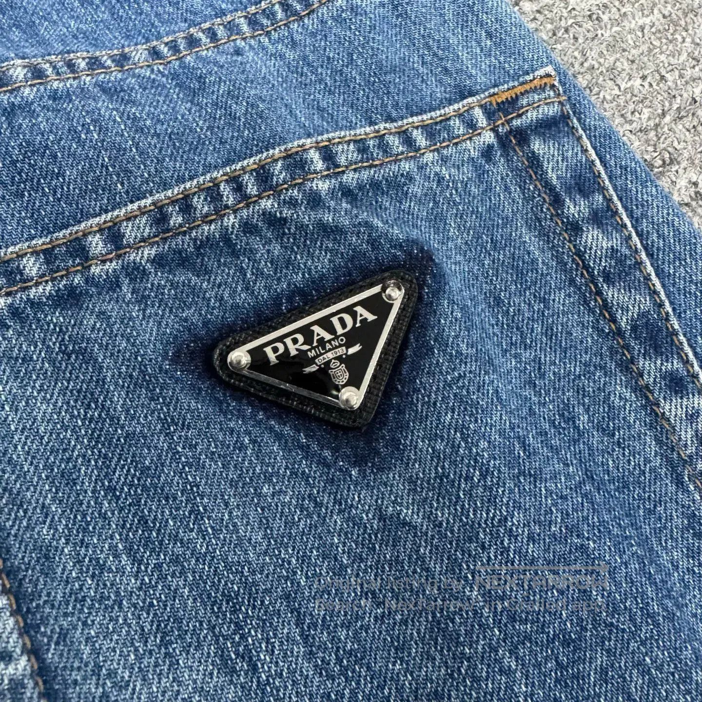 Prada Prada Triangle Logo Straight Jeans. Size US 30 / EU 46 - 6 Thumbnail