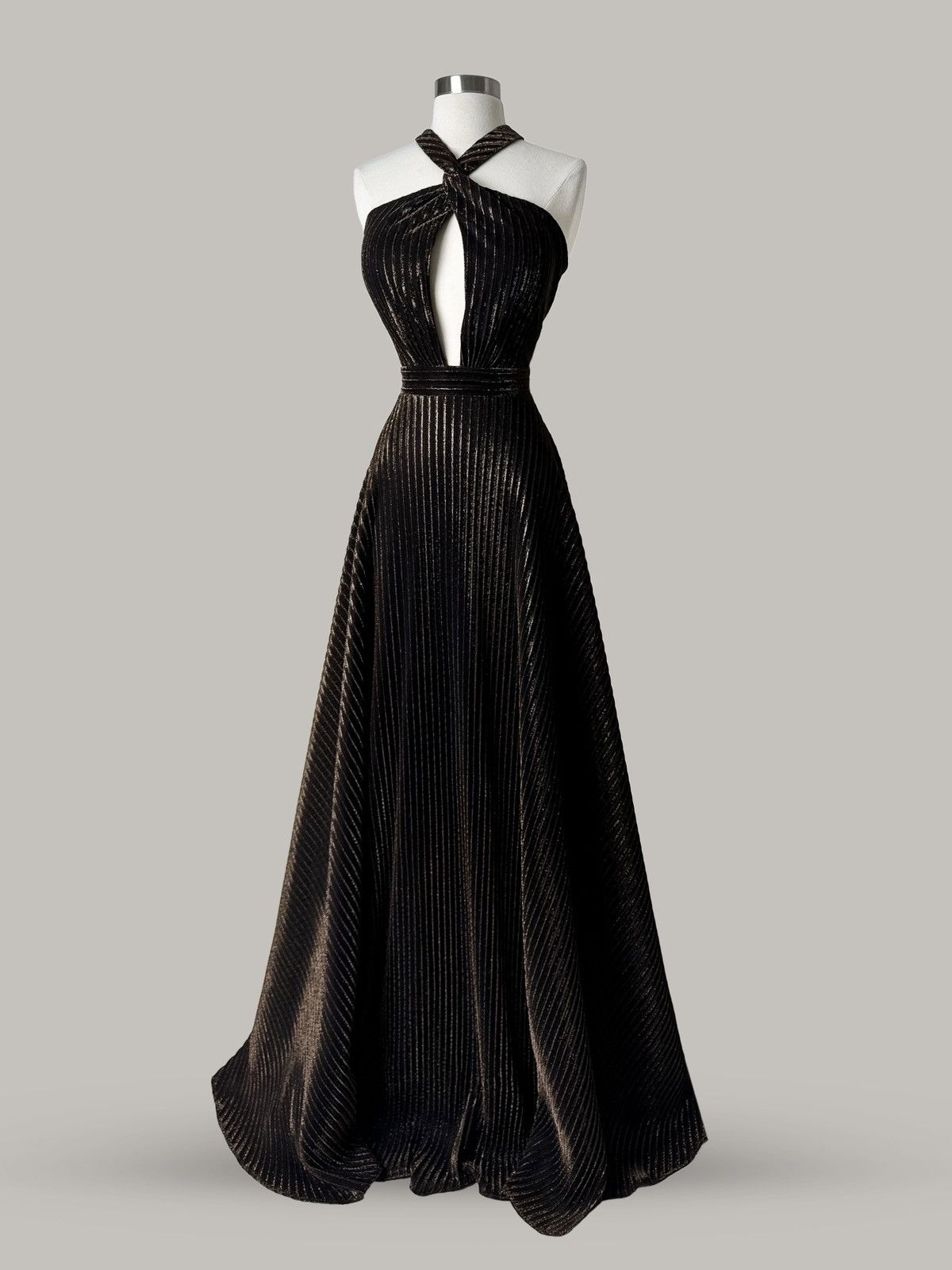 Other Brand New US 14 Jovani Maxi Dark Brown Evening Gown Size XL / US 12-14 / IT 48-50 - 1 Thumbnail