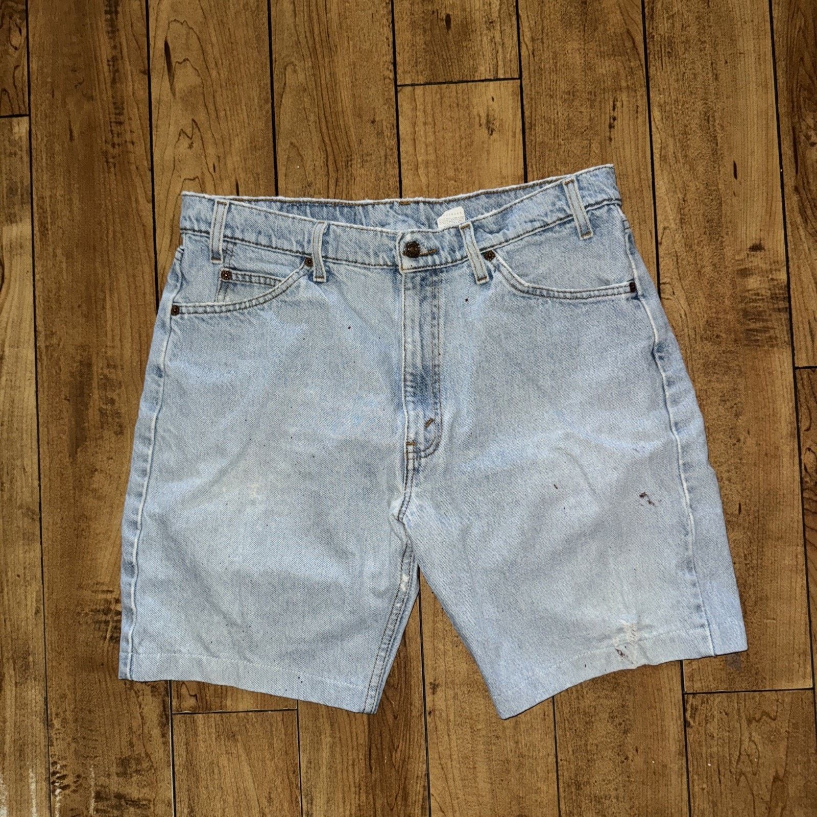 Levi's × Vintage Vintage Levi’s 505 Denim Shorts 34x10 Jorts Y2K Streetwear Size US 34 / EU 50 - 1 Thumbnail