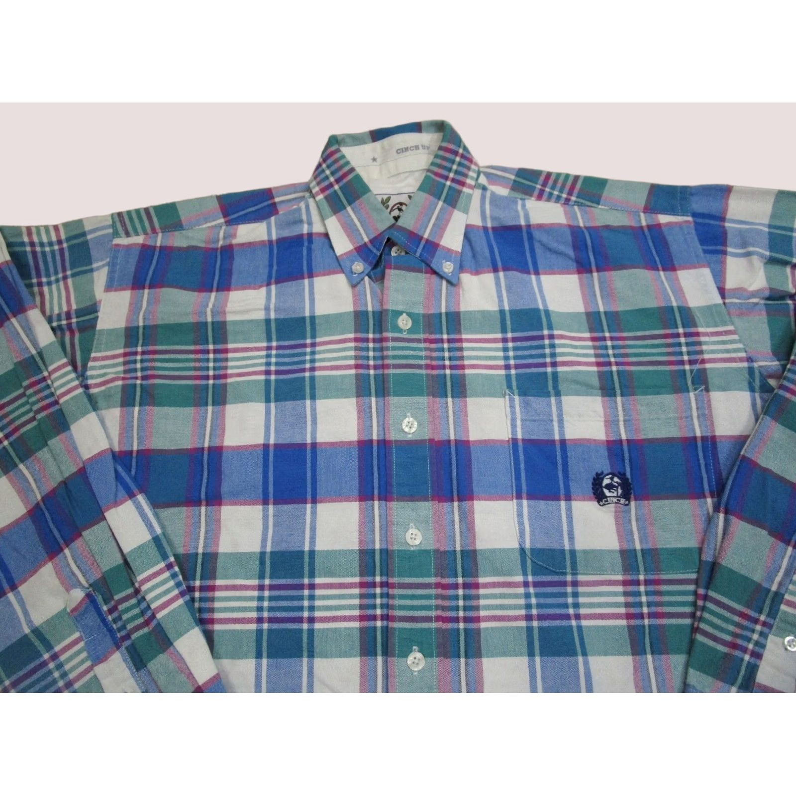 Vintage Cinch Button-Down Shirt Men Small Blue Plaid Western Long Sleeve Shirt Button-Up Mens XS? Size US S / EU 44-46 / 1 - 1 Thumbnail