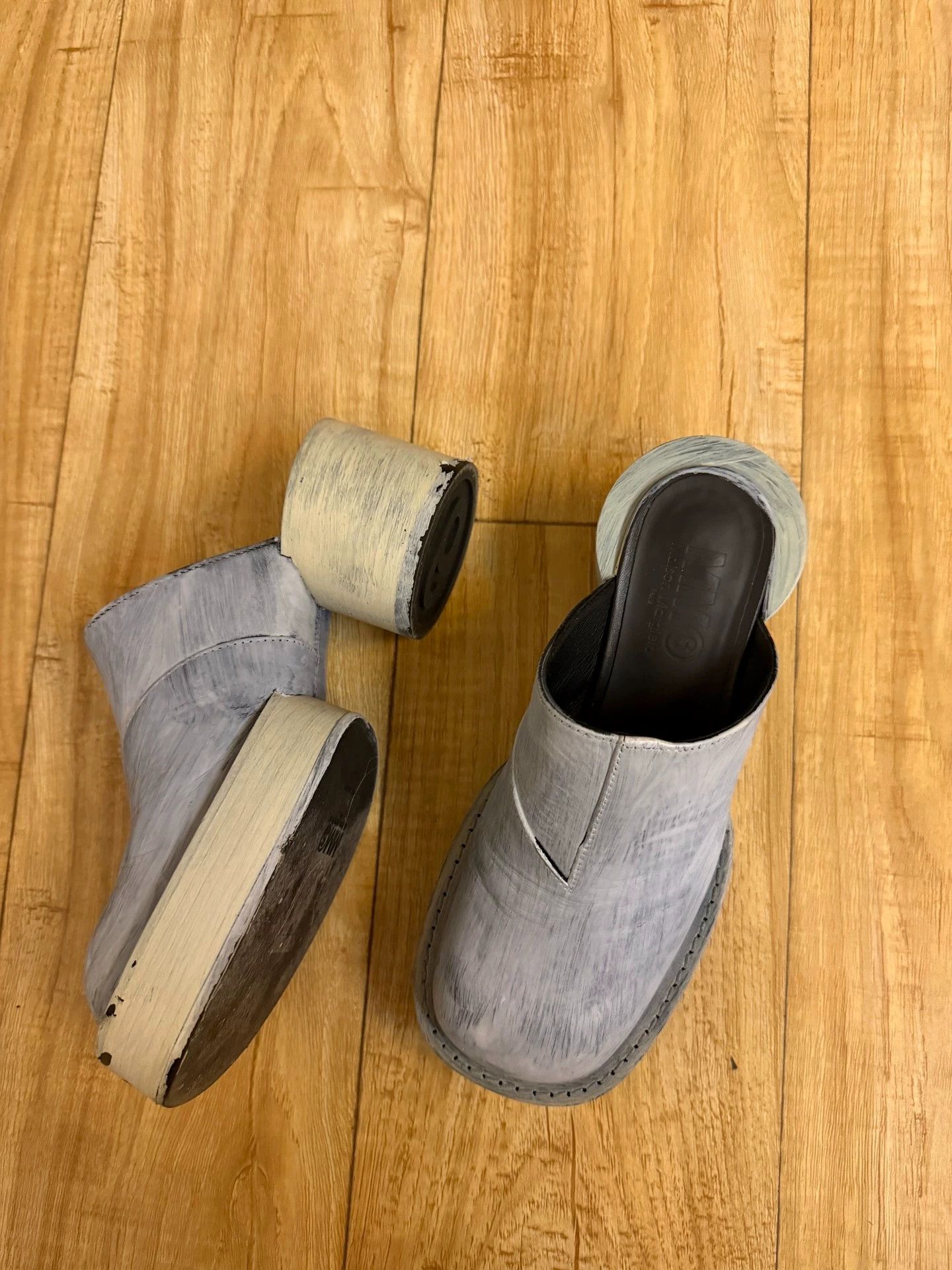 MM6 mm6 Painter Slippers 35 (fits 36 narrow) Worn 1-2x Size US 4.5 / IT 34.5 - 2 Thumbnail