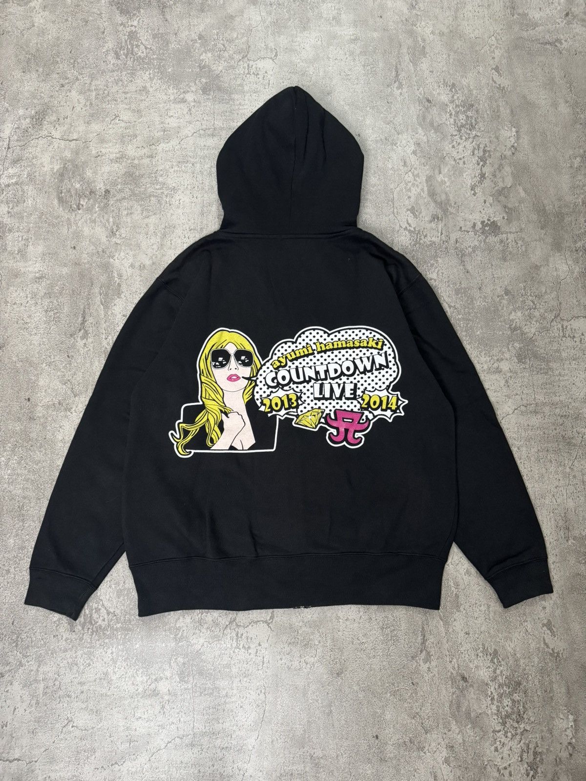 Japanese Brand AYUMI HAMASAKI COUNTDOWN LIVE 2013-2014 CONCERT HOODIE Size US L / EU 52-54 / 3 - 1 Thumbnail