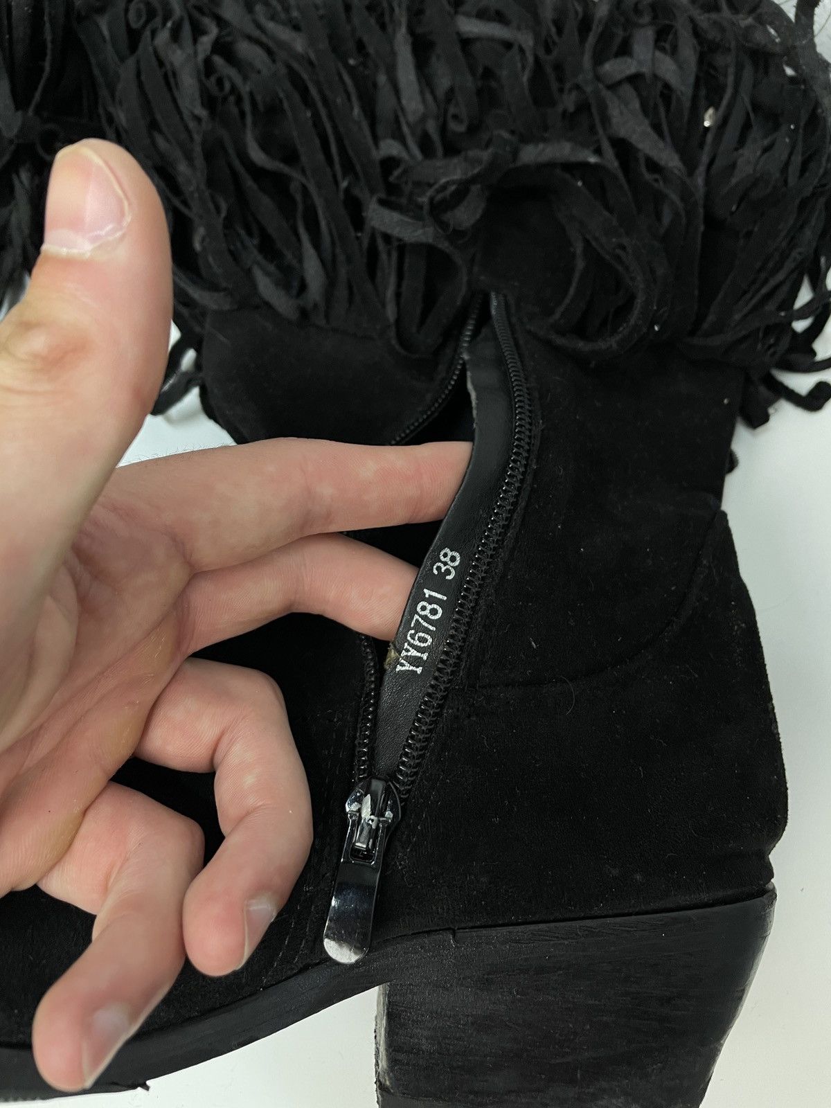 If Six Was Nine Vintage Italian AS 98 Rick Owens Style Leather Suede Boots Size US 8 / IT 38 - 9 Thumbnail