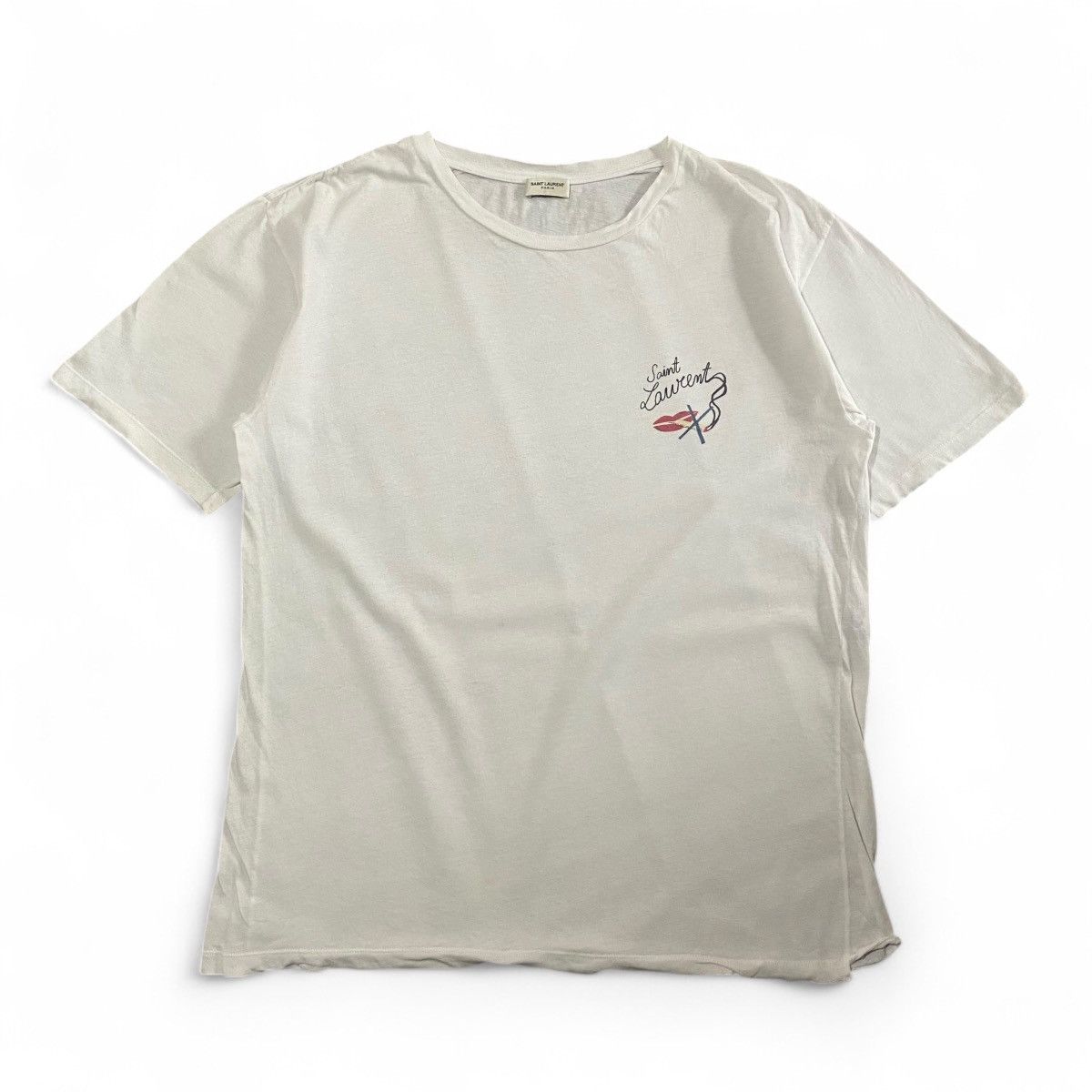SAINT LAURENT(サンローラン) NO SMOKING 白　Tシャツ SAINT LAURENT(サンローラン) NO SMOKING 白 Tシャツ