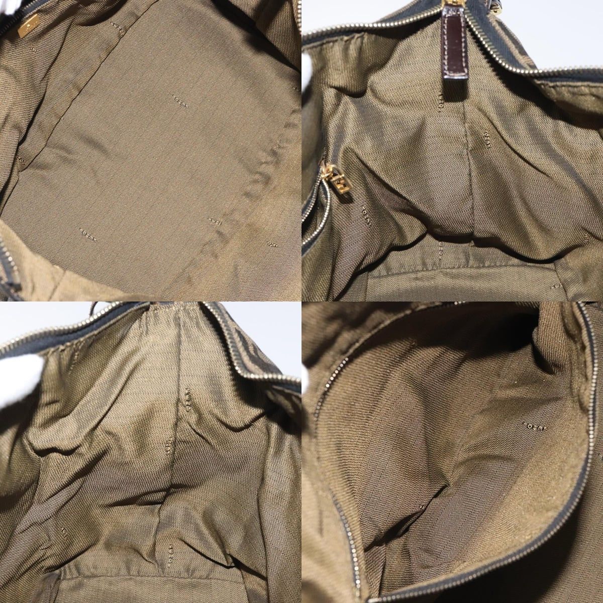 Fendi FENDI Zucca Canvas Hand Bag Black Brown Size ONE SIZE - 12 Thumbnail