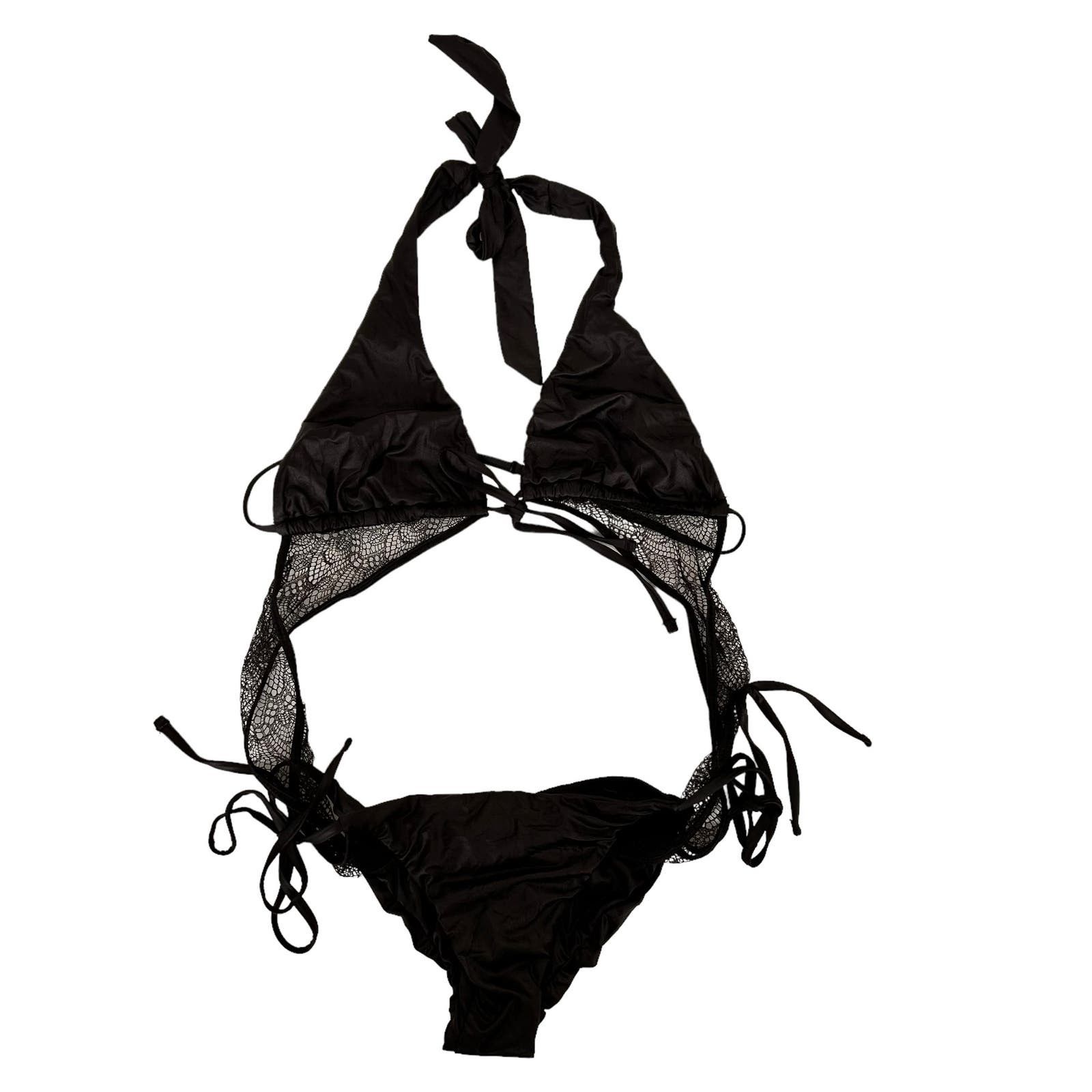 image of Beach Bunny Black Scrunch Butt Monokini Cut Out Bathing Suit, Women's