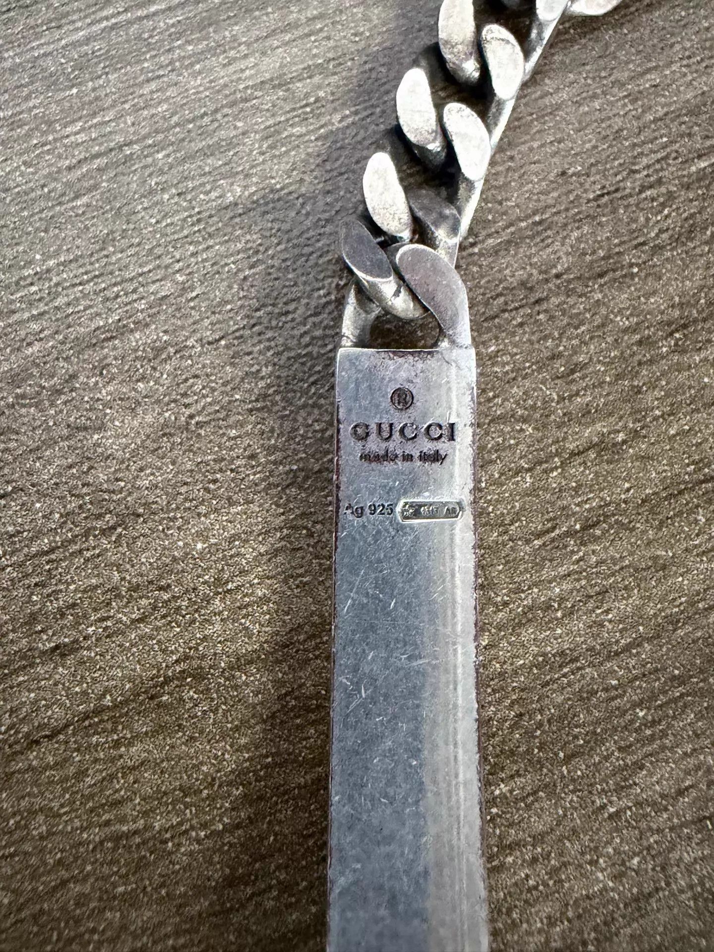 Gucci Gucci Elf Skull Cuban link bracelet silver unisex new Size ONE SIZE - 4 Thumbnail