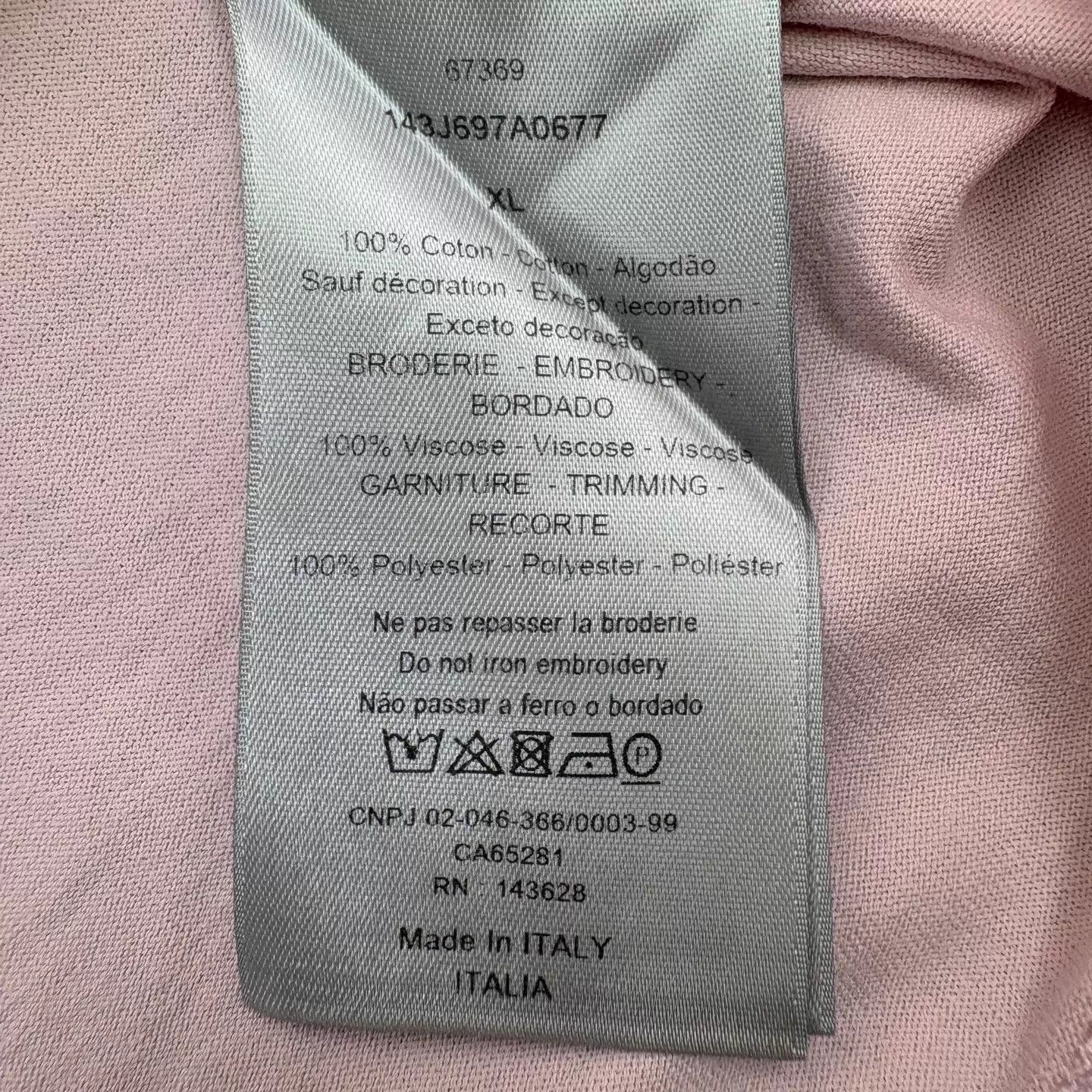 Dior Dior Poker Pink XL Tee New Embroidered Logo Poker Graphic Size US XL / EU 56 / 4 - 4 Thumbnail