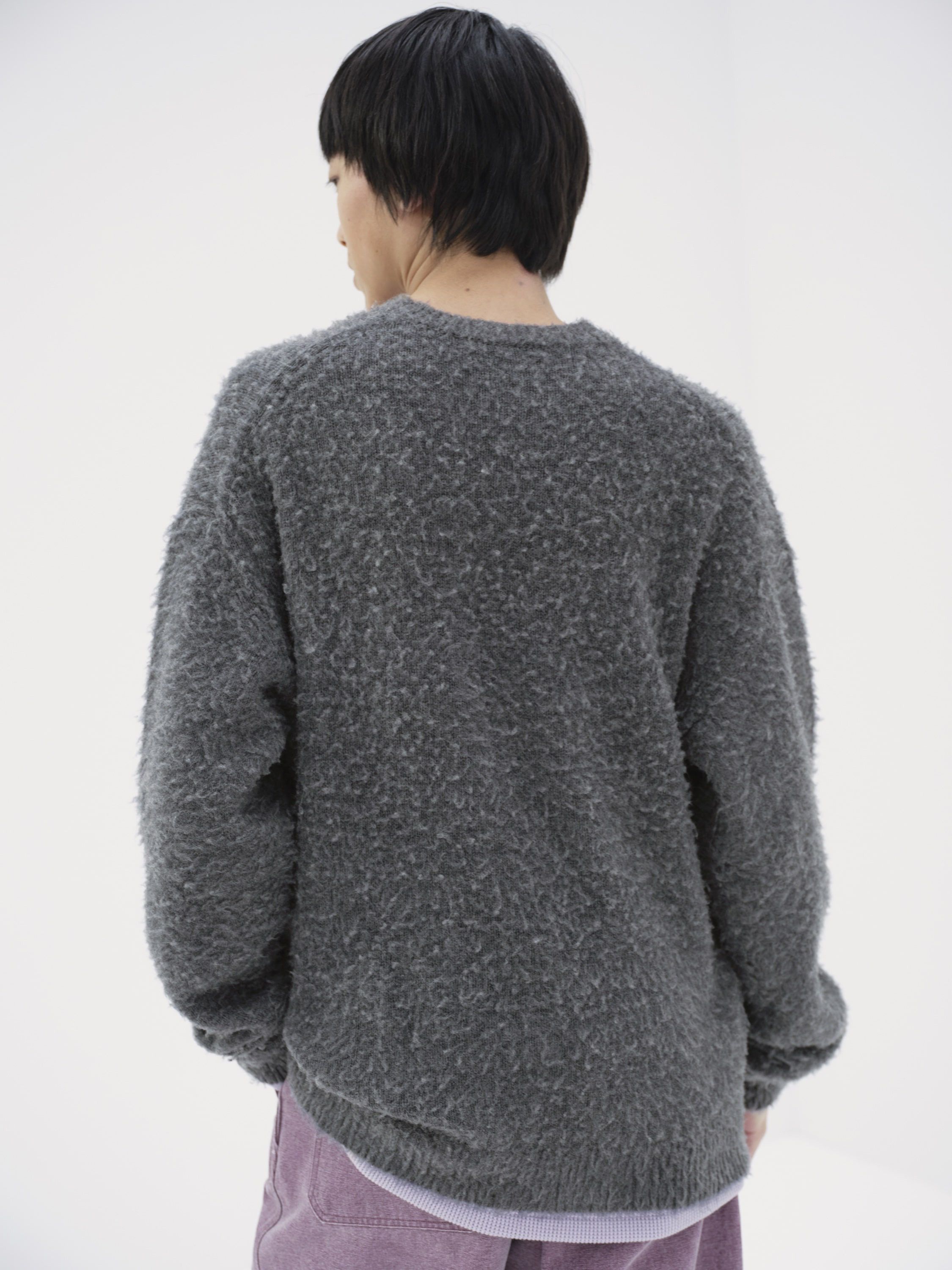 Auralee 5 Brushed Wool Cashmere Silk Knit P/O GRAY Size US XXL / EU 58 / 5 - 10 Thumbnail