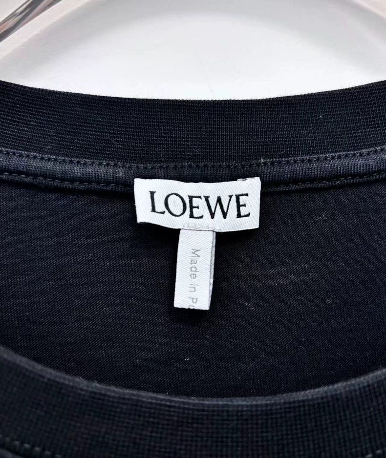 Loewe LOEWE Pocket Embroidered Logo Blue and Black T-Shirt 24ss Size US M / EU 48-50 / 2 - 6 Thumbnail