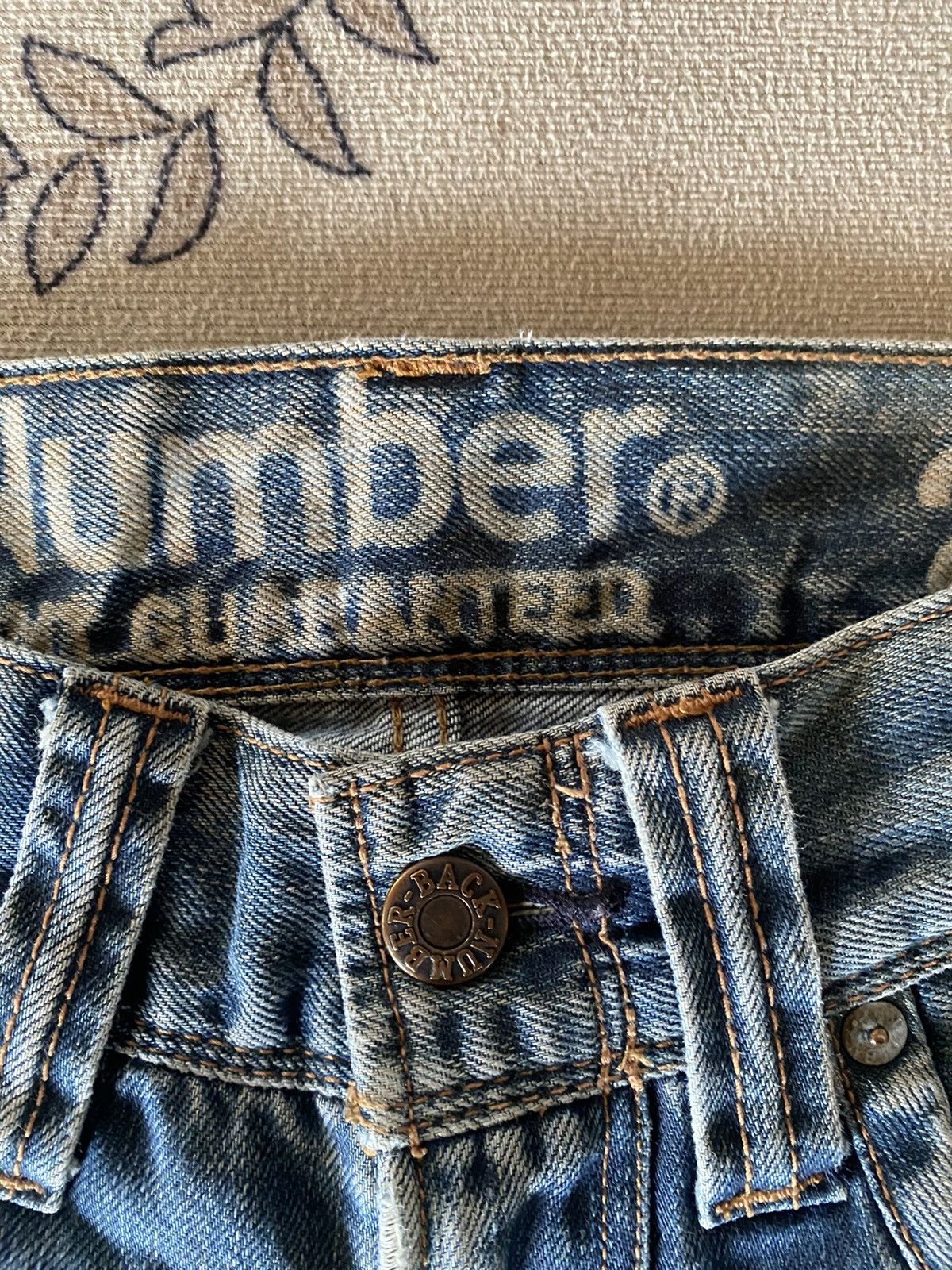 Japanese Brand Vintage Japanese Brand Back Number Distressed Denim Size US 28 / EU 44 - 5 Thumbnail