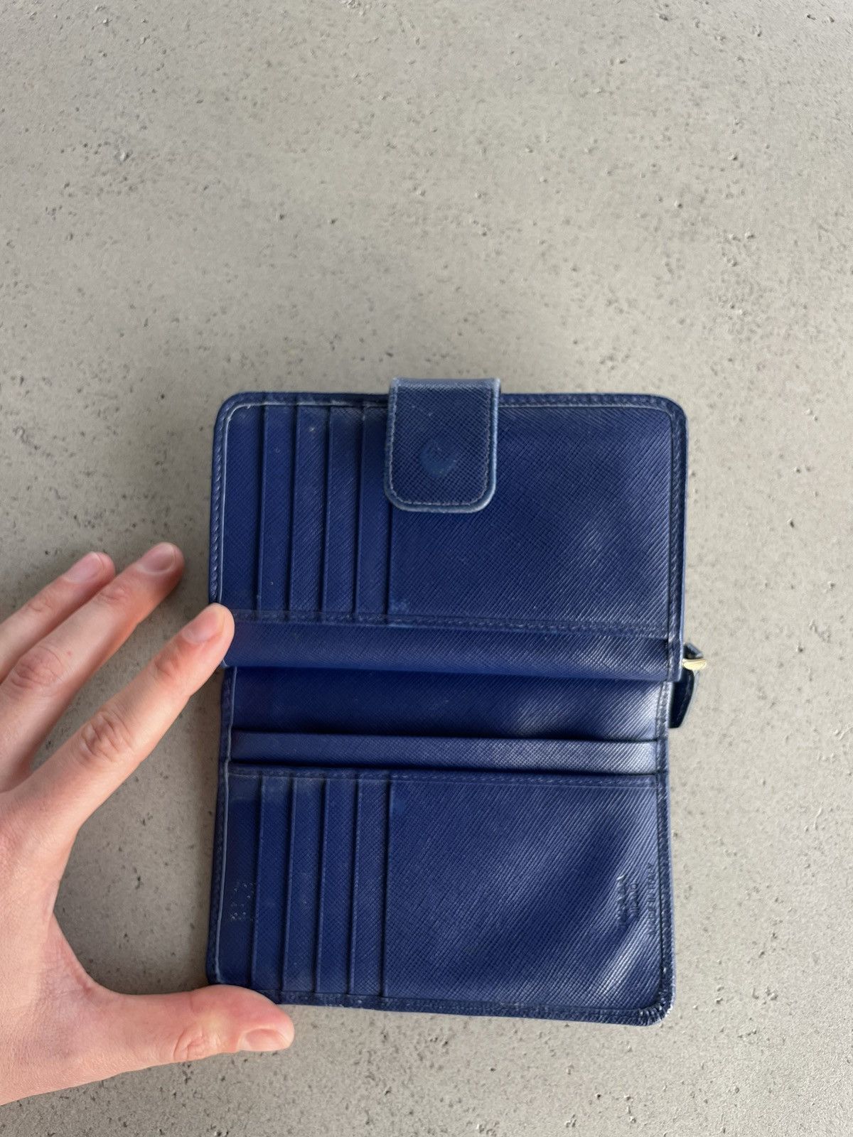 Prada Prada Saffiano Leather Bifold Wallet Size ONE SIZE - 7 Thumbnail