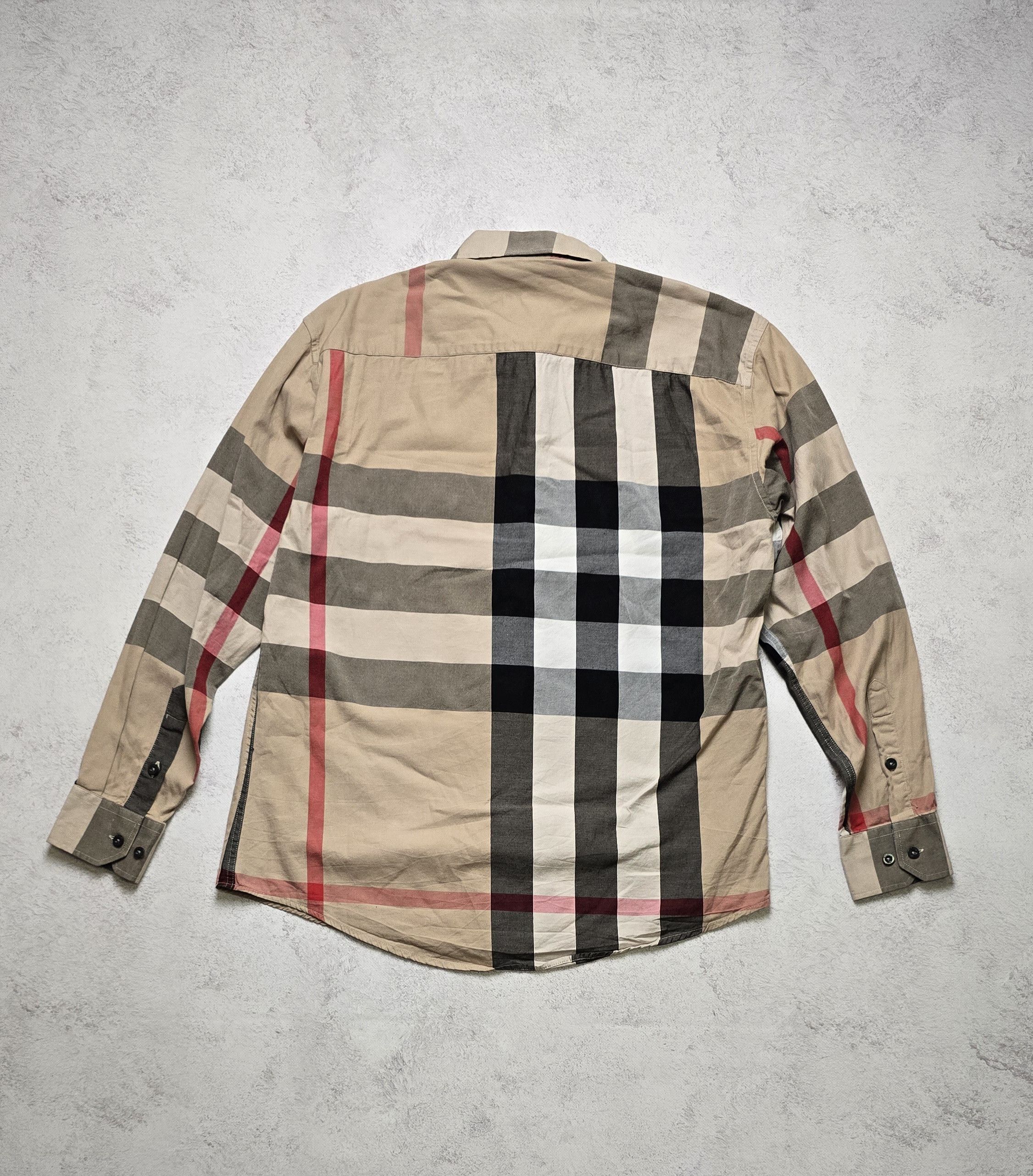 Burberry Burberry Nova Check Shirt Button Down Designer Luxury Size US XL / EU 56 / 4 - 2 Thumbnail