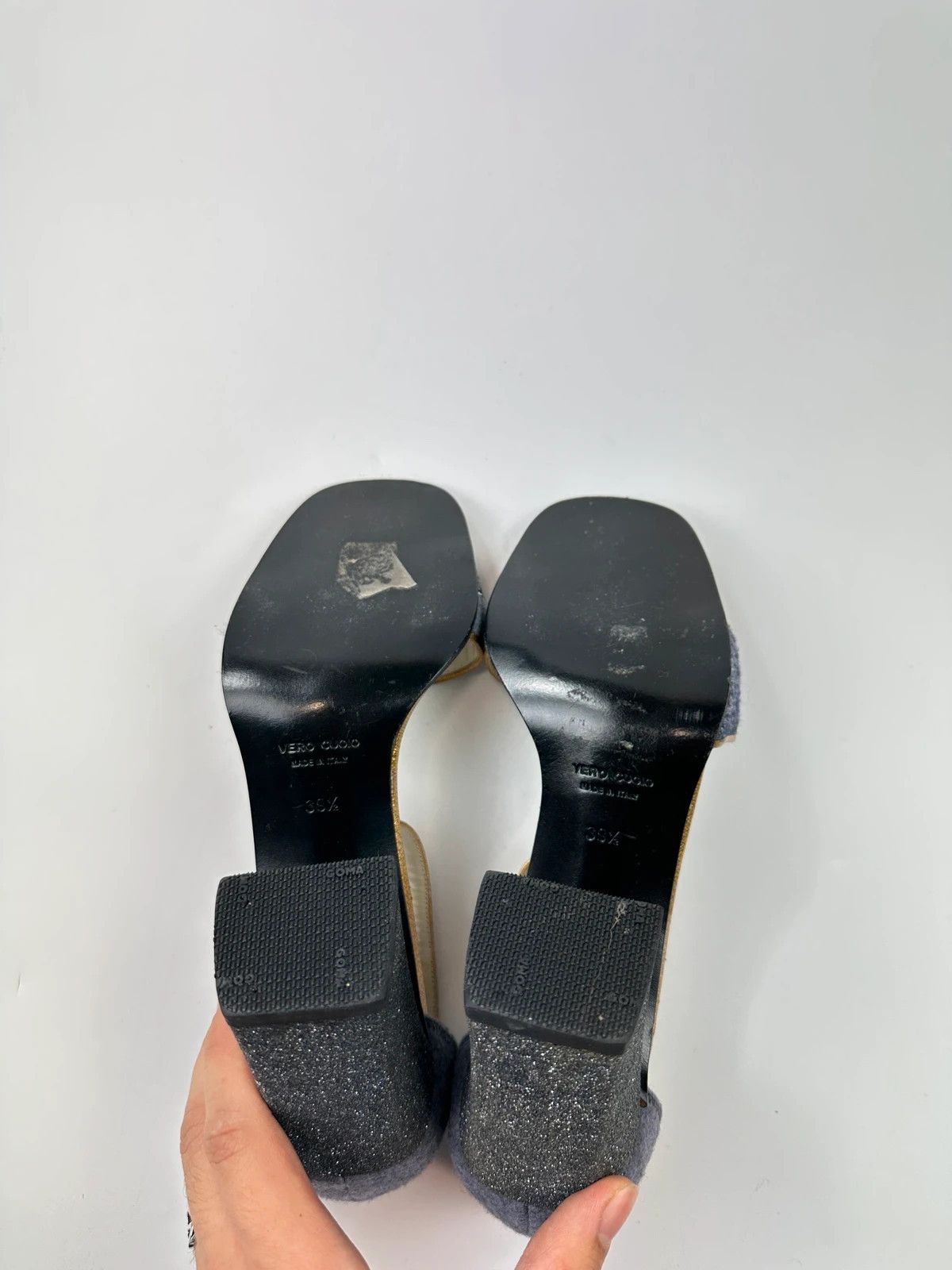 Miu Miu Miu Miu FW1998 PVC Coated Glitter Heels Pumps Shoes Size US 9 / IT 39 - 14 Thumbnail