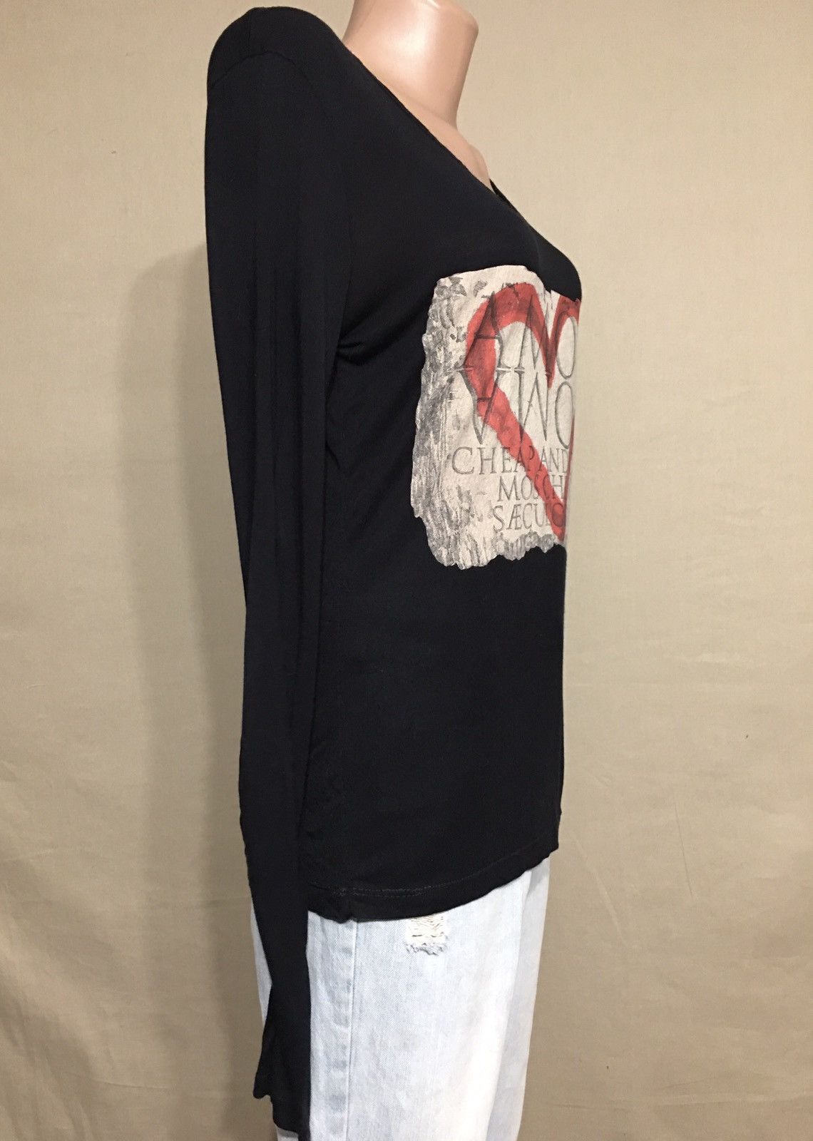 Moschino × Vintage Moschino Cheap and Chic Roma Logo Long Sleeve Top T-Shirt Size L / US 10 / IT 46 - 4 Thumbnail