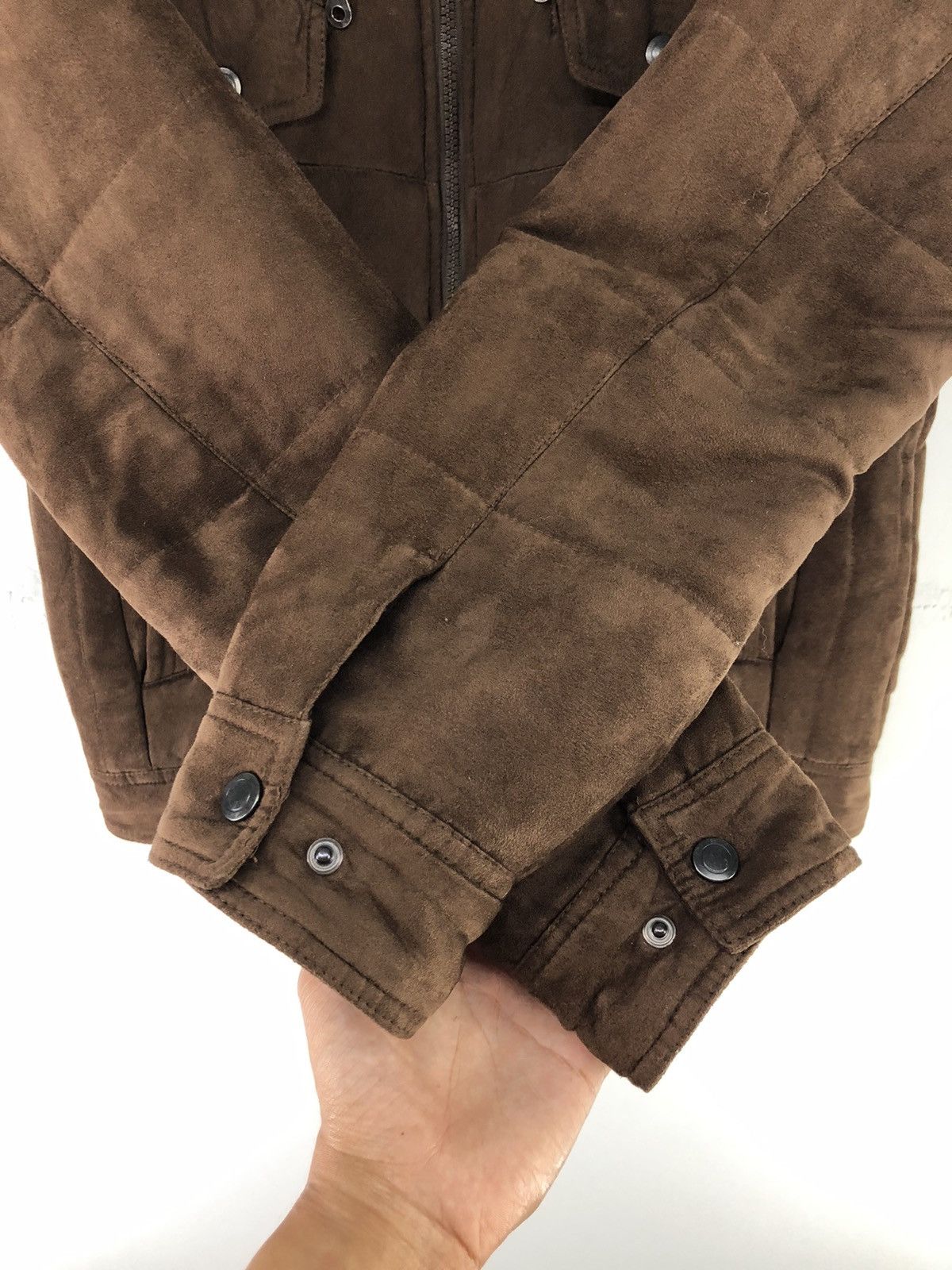 Japanese Brand Louis Chavlon Bikers Style Hooded Brown Jacket Size US M / EU 48-50 / 2 - 11 Thumbnail