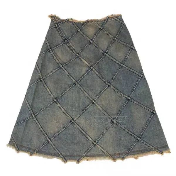Junya Watanabe Junya Watanabe size S Denim cut-off skirt Size 23" - 6 Thumbnail