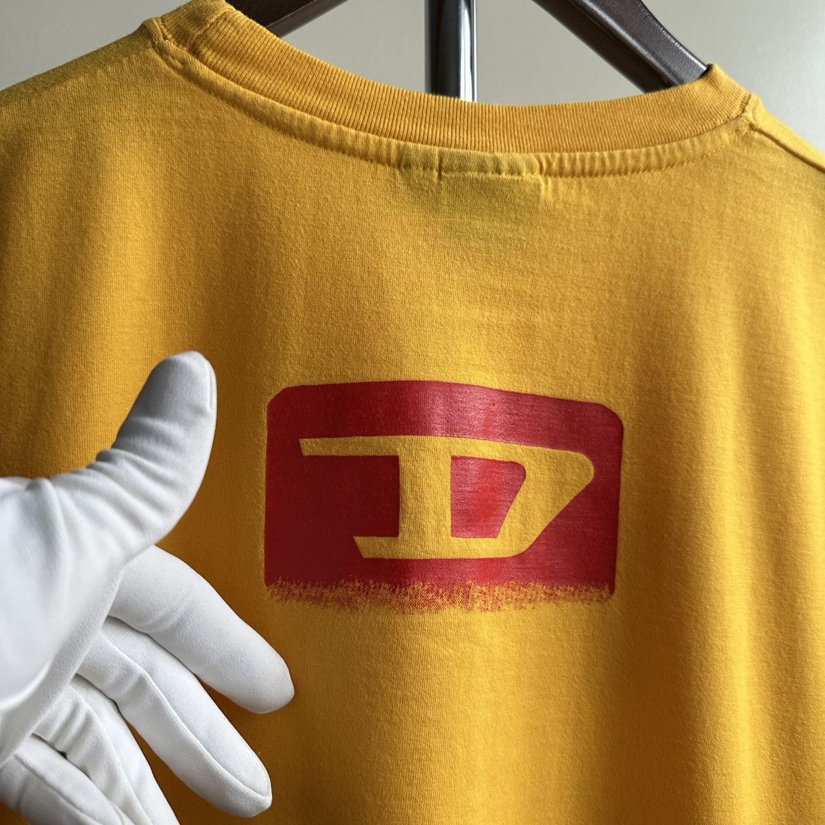 Diesel × Vintage VINTAGE 90s DIESEL BIG LOGO TEE Size US XL / EU 56 / 4 - 6 Thumbnail