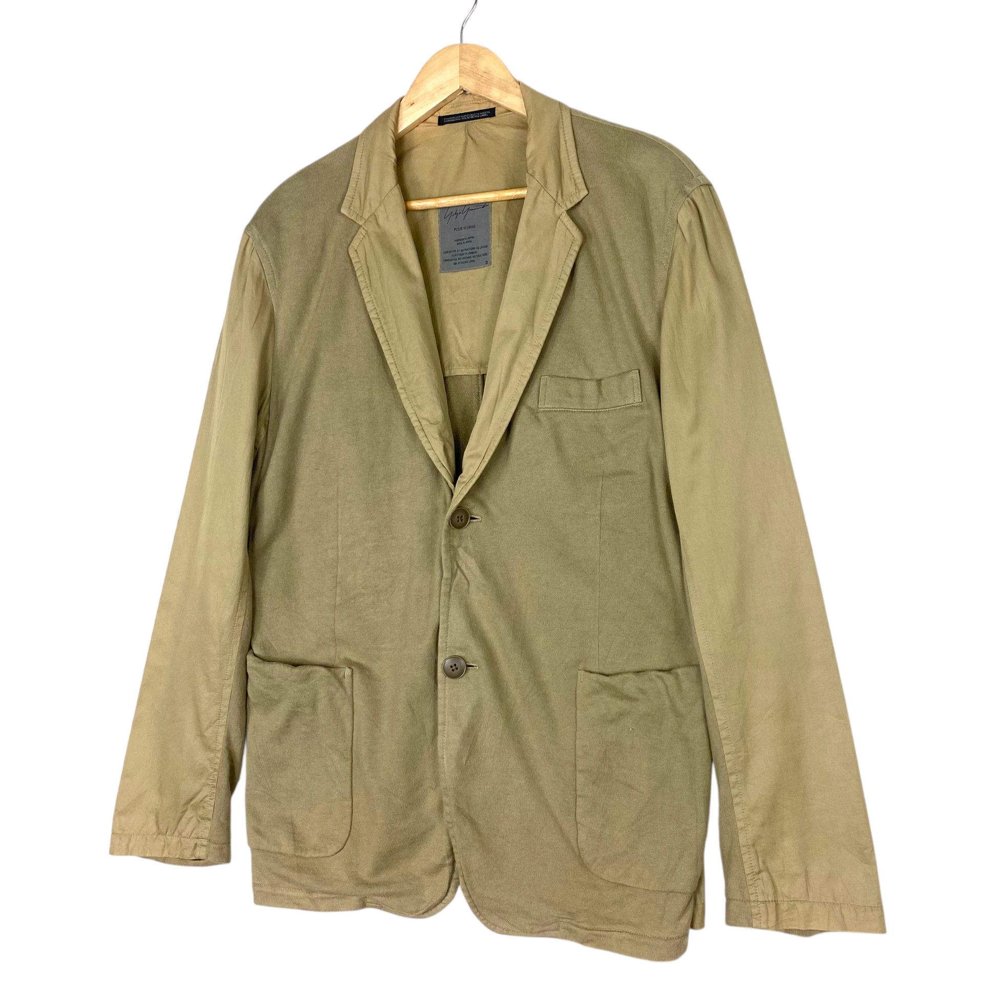 Yohji Yamamoto 💥YOHJI YAMAMOTO POUR HOMME SS02 KHAKIS JACKET Size US M / EU 48-50 / 2 - 2 Thumbnail
