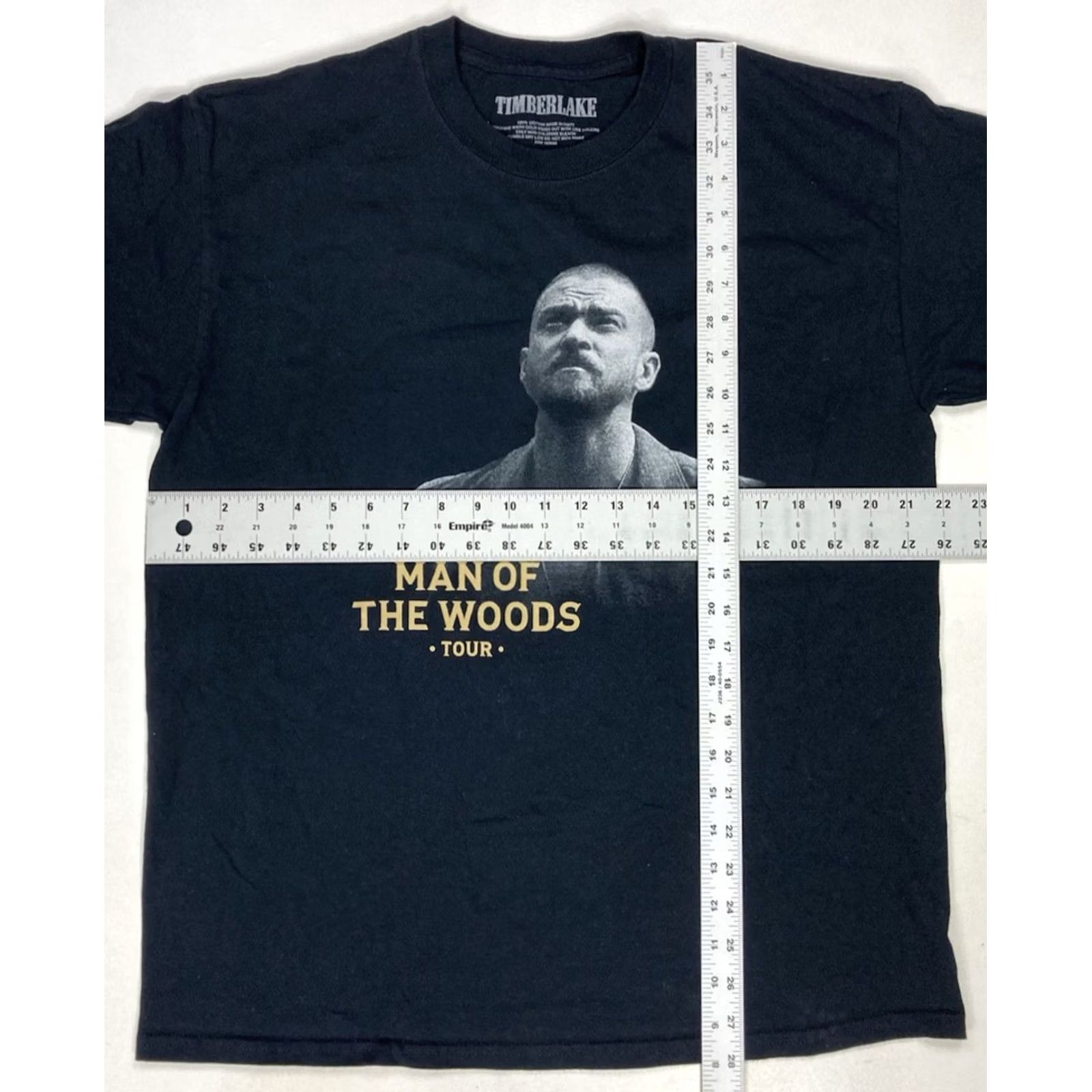 Timberland VINTAGE Justin Timberlake The Man Of The Woods Tour Graphic T-shirt Men Large Black Size US L / EU 52-54 / 3 - 5 Thumbnail