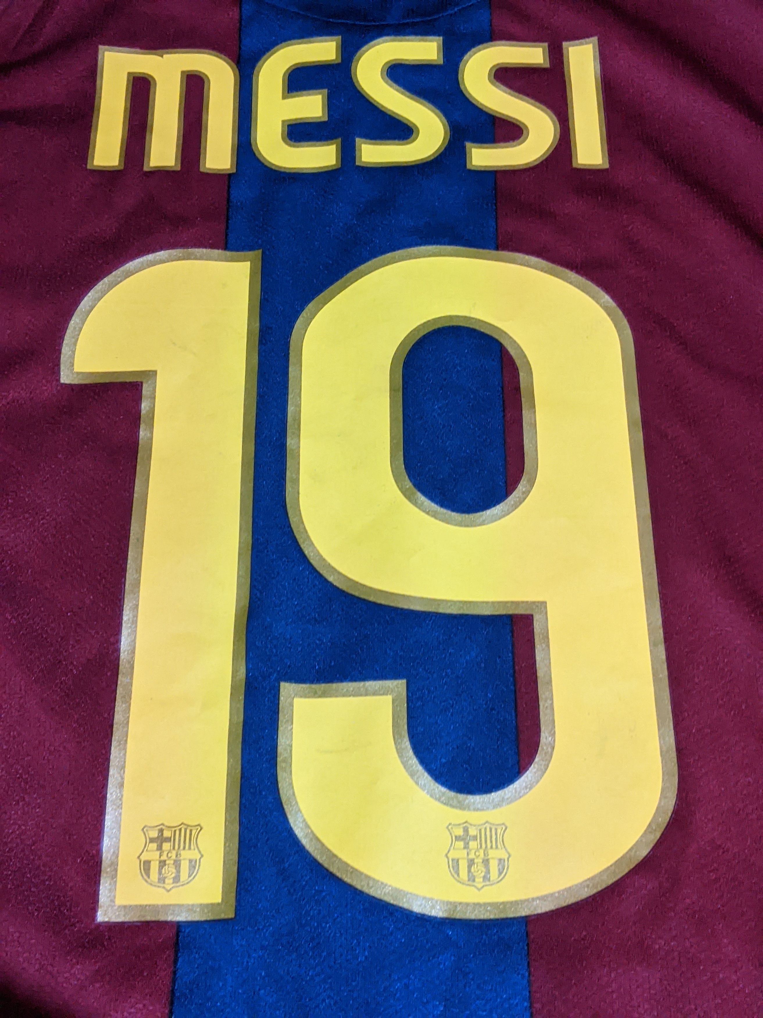 Vintage Barcelona 2007 Lionel Messi home jersey football shirt Size US M / EU 48-50 / 2 - 2 Thumbnail