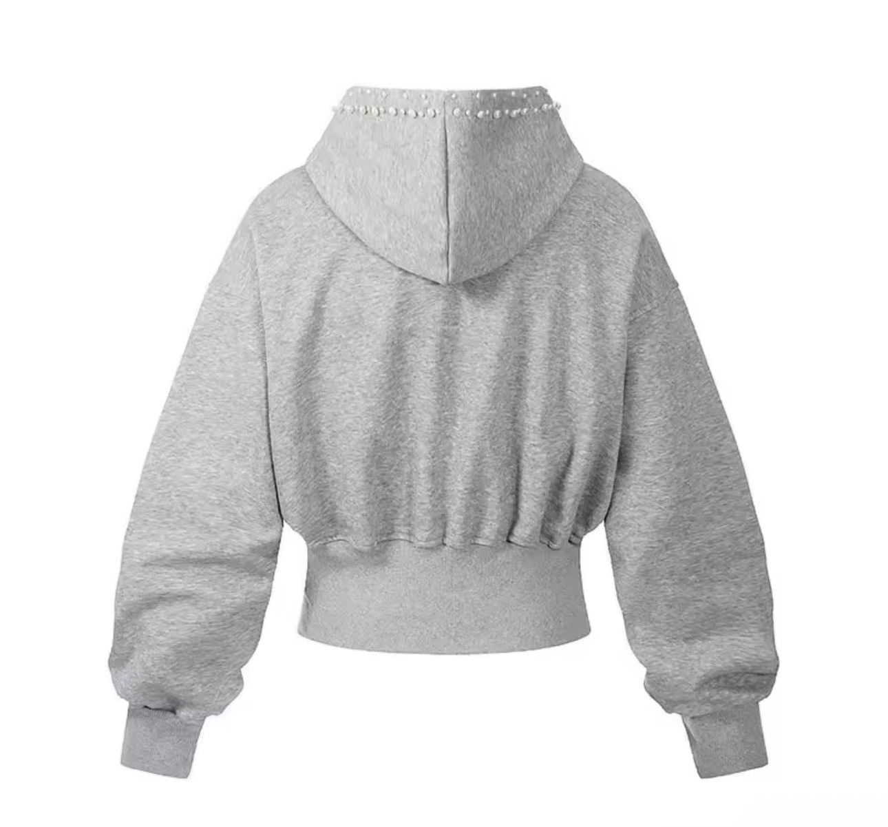 Other Designer Elastic Waist Streetwear Pearl Gray Hoodie Size US L / EU 52-54 / 3 - 2 Thumbnail