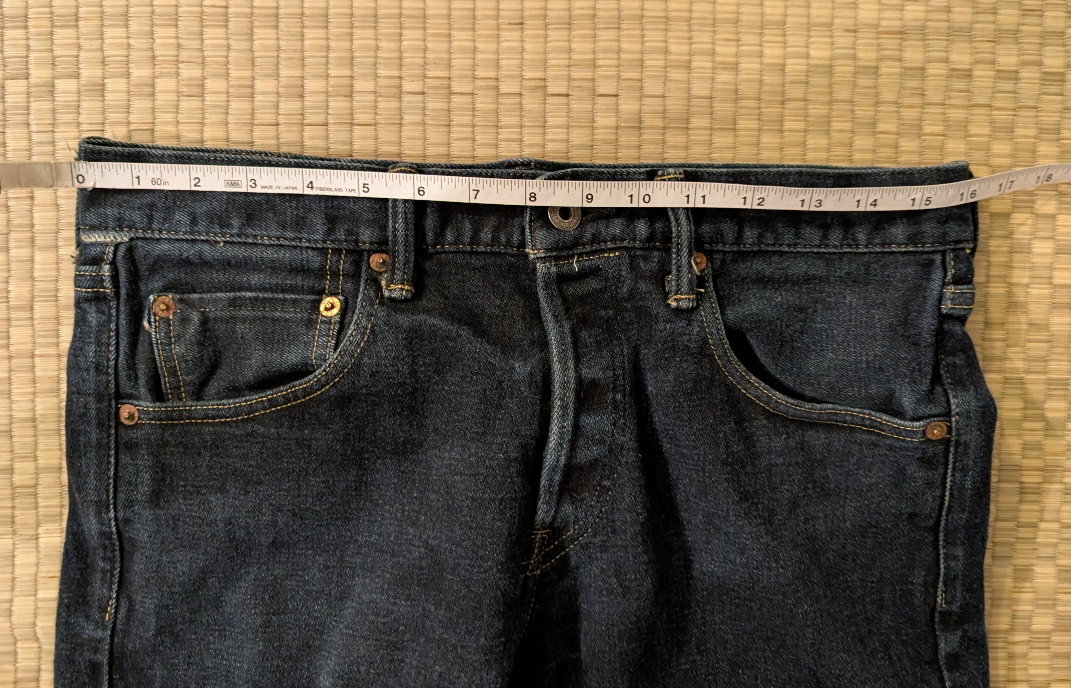 Oni Oni ONI-122S Stretch Selvedge Denim Jeans Made in Japan Size US 30 / EU 46 - 9 Thumbnail