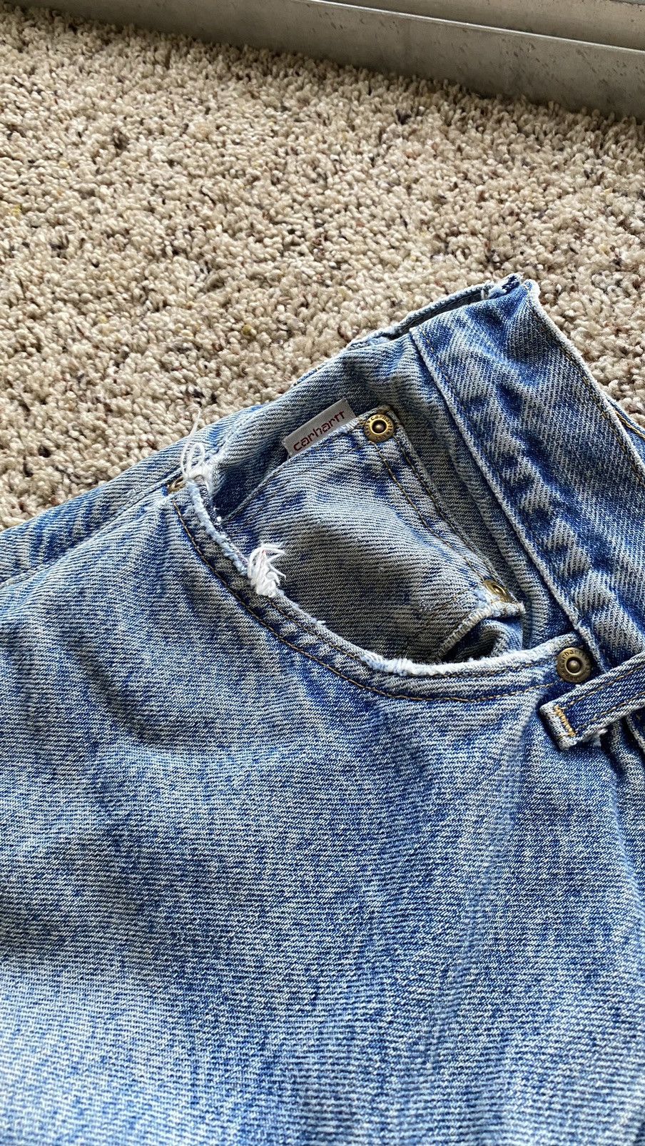 Carhartt × Carhartt Wip × Vintage Vintage Carhartt insulated jeans denim workwear USA Y2K Size US 36 / EU 52 - 6 Thumbnail