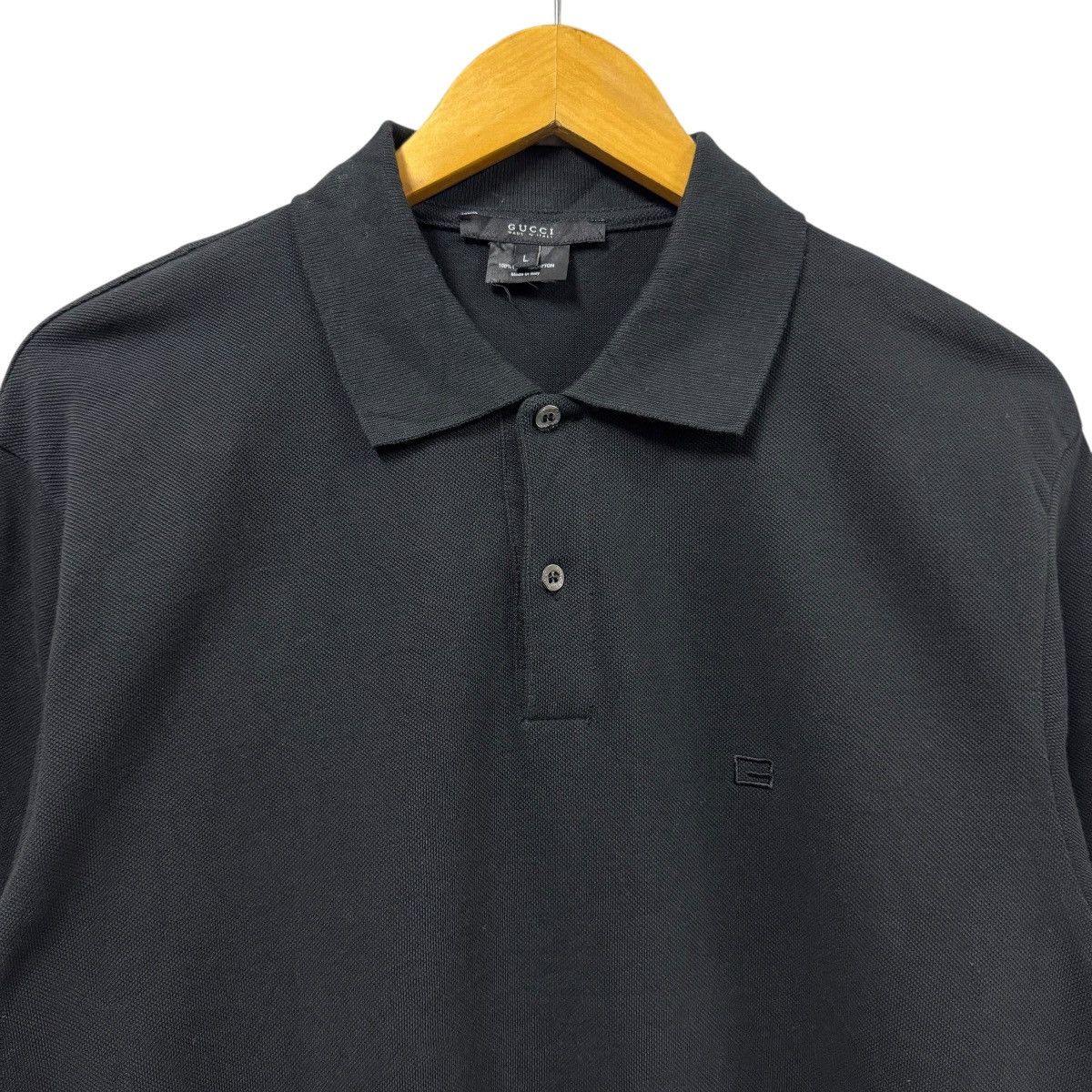 Gucci Authentic🔥Gucci Italy Embroidery Logo Polo Shirt Size US L / EU 52-54 / 3 - 3 Thumbnail