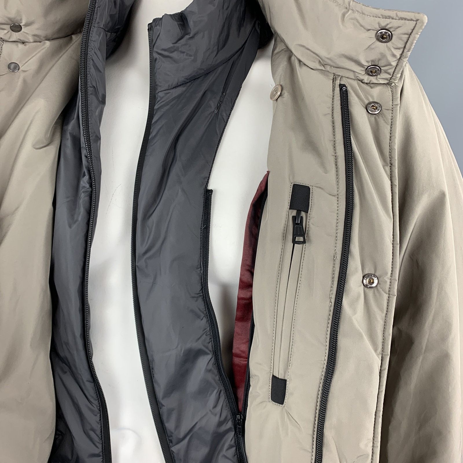 Eredipisano EREDI PISANO M Khaki Beige Padded Pocket Winter Jacket Size US M / EU 48-50 / 2 - 7 Thumbnail