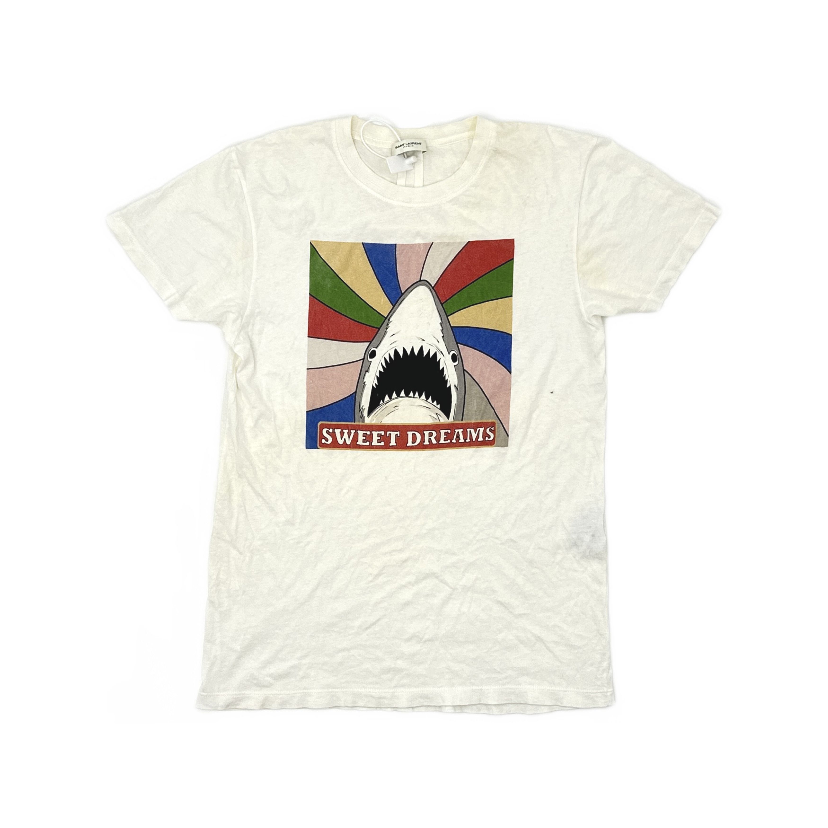 Saint Laurent Paris Saint Laurent Sweet Dreams Shark T-Shirt Size XS Size US XS / EU 42 / 0 - 1 Thumbnail