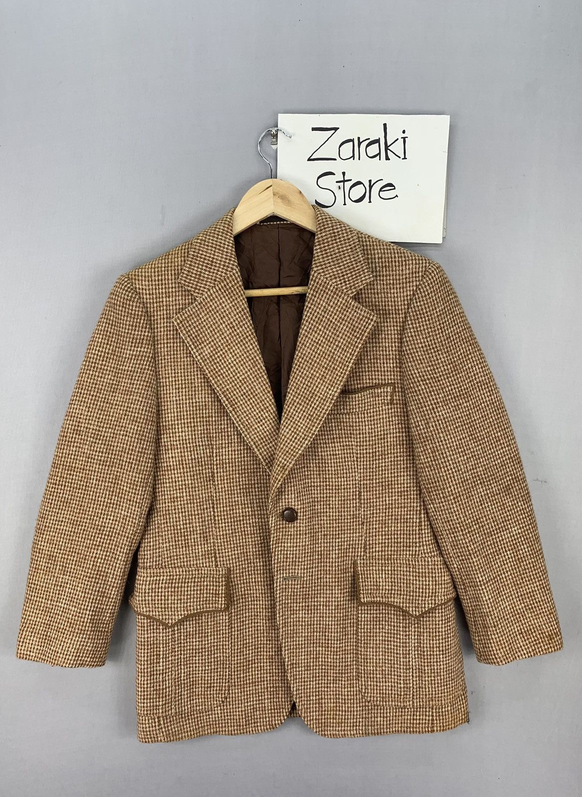 Harris Tweed Vintage Harris Tweed Wool Brown Blazer Jacket Size US S / EU 44-46 / 1 - 20 Thumbnail