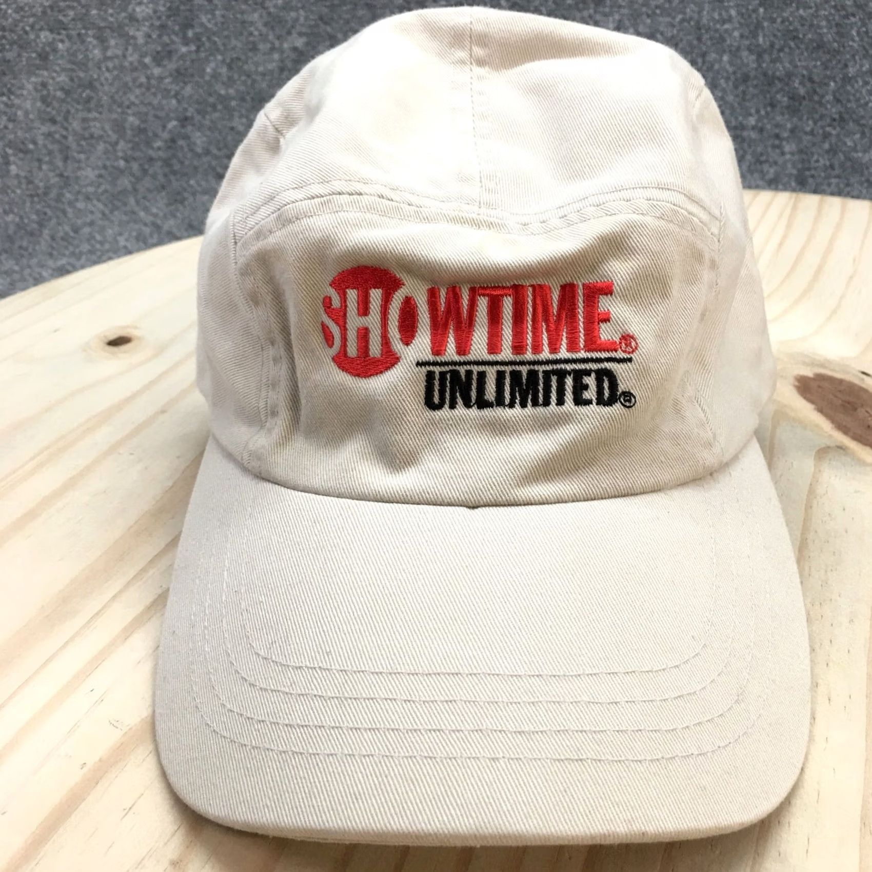 Vintage Showtime Unlimited Baseball Cap Hat Mens One Size Beige Adjustable Embroidered Size ONE SIZE - 2 Thumbnail
