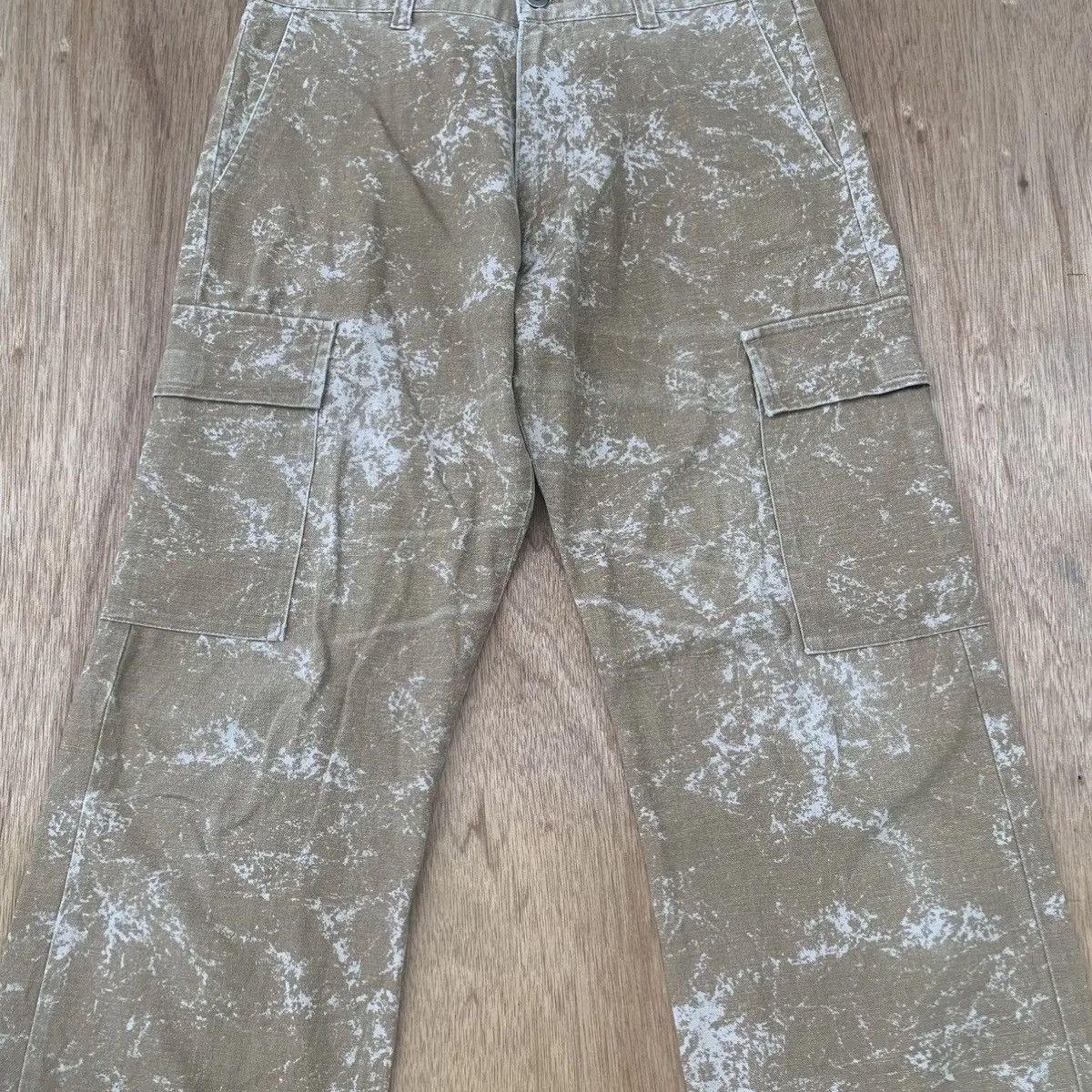 In The Attic 💥 STEALS💥 IN THE ATTIC TROUSERS ACID WASH CARGO RARE PANTS Size US 31 - 2 Thumbnail