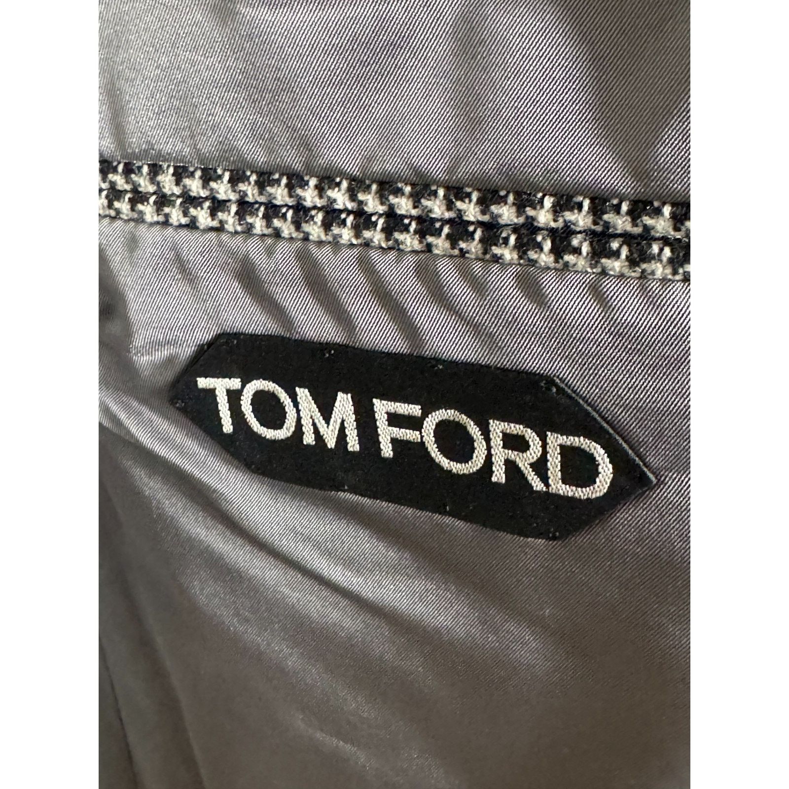 Tom Ford Tom Ford Tweed Houndstooth Sportcoat 56L IT 46L US Peak Size 46L - 11 Thumbnail