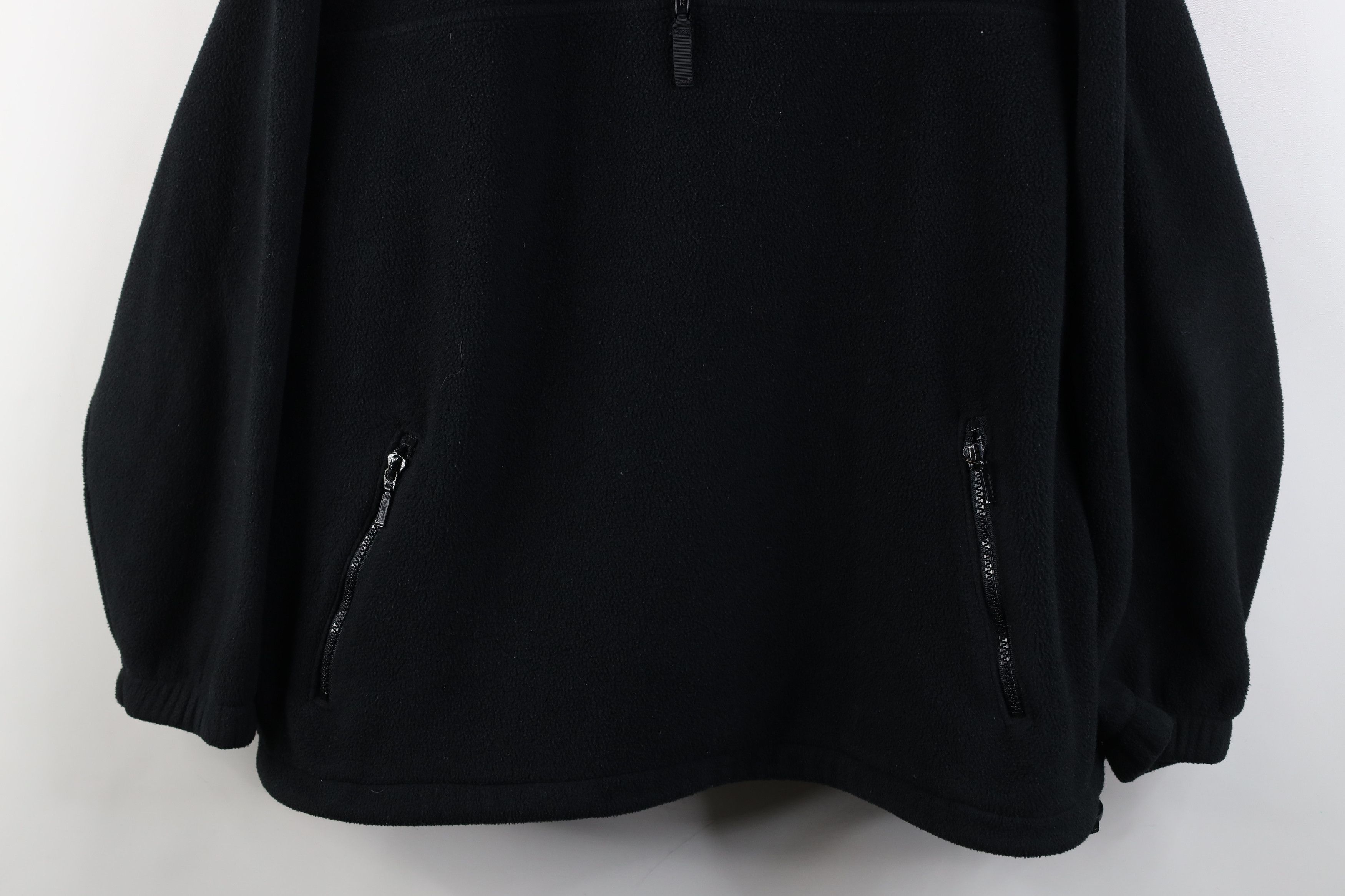 Eddie Bauer Vintage 90s Eddie Bauer Spell Fleece Half Zip Sweater Black Size XL / US 12-14 / IT 48-50 - 3 Thumbnail