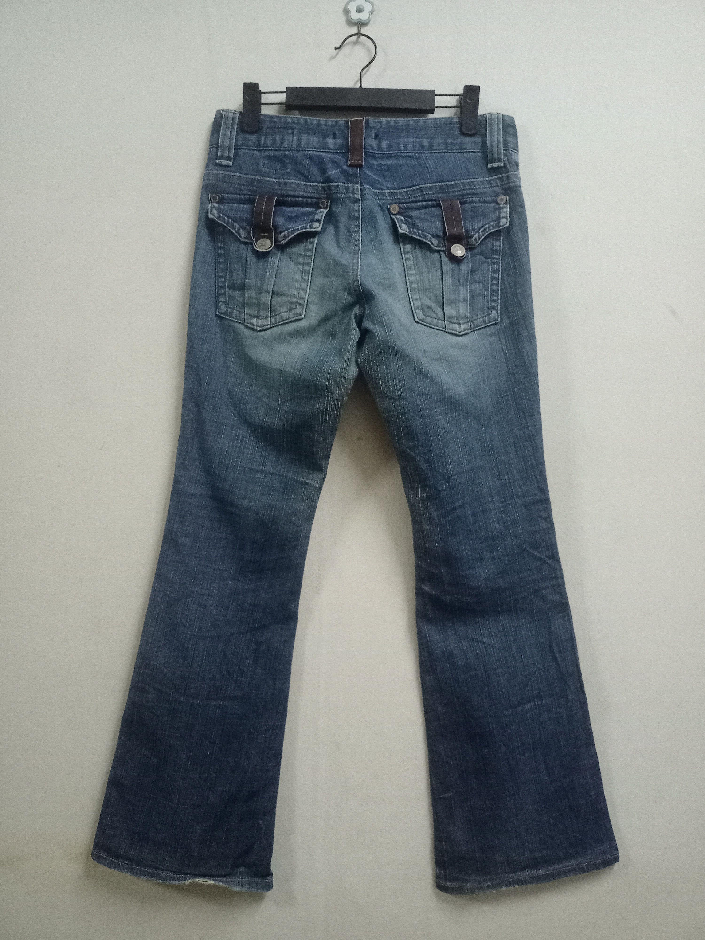 Japanese Brand Vintage Japanese Blue Way Fatigue Style Flare Jeans 30x29 Size US 30 / EU 46 - 2 Thumbnail