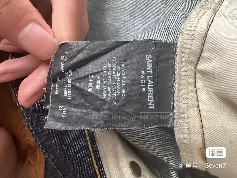 Saint Laurent Paris #REF! Size US 27 - 5 Thumbnail