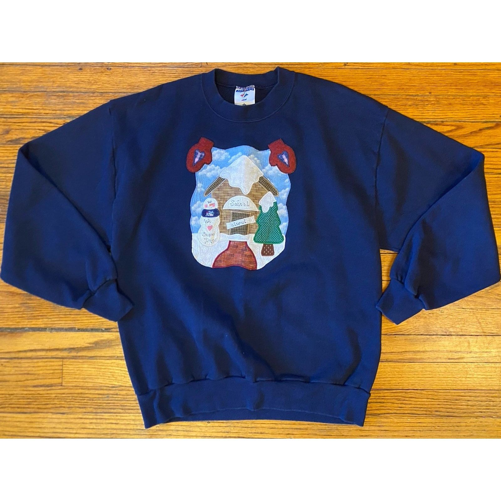 Jerzees VTG Jerzees USA Snowman Snow School Days Men’s Women’s Large Size L / US 10 / IT 46 - 1 Thumbnail