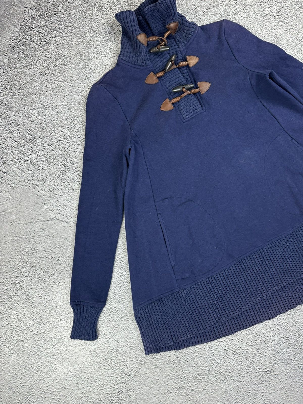 Polo Ralph Lauren Ralph Lauren Women’s Longline Navy Hoodie Toggle Vintage Y2K Size S / US 4 / IT 40 - 6 Thumbnail